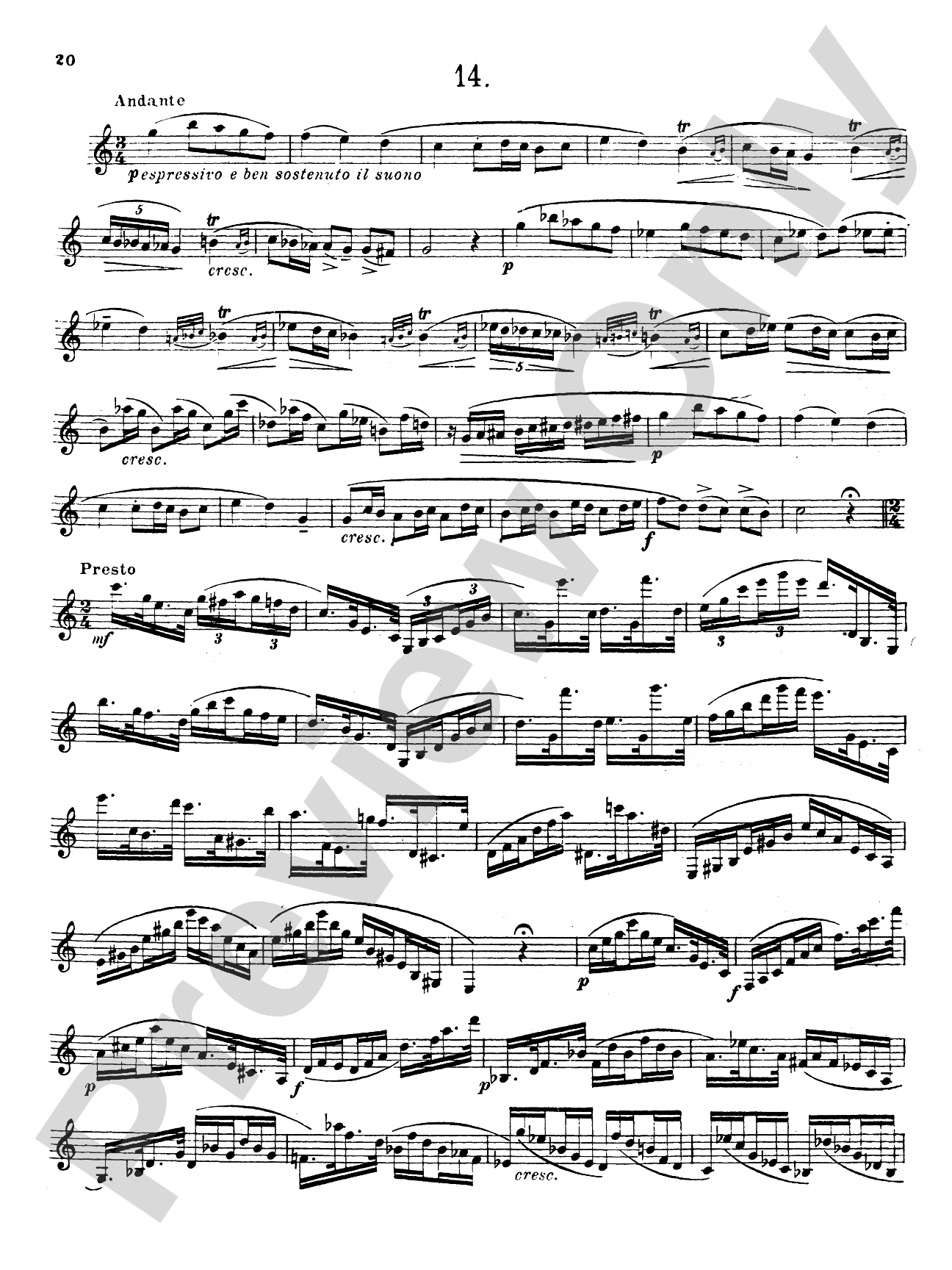 Paganini: Fourteen Caprices, Op. 1 and Moto Perpetuo, Op. 11, No. 6 (unaccompanied)