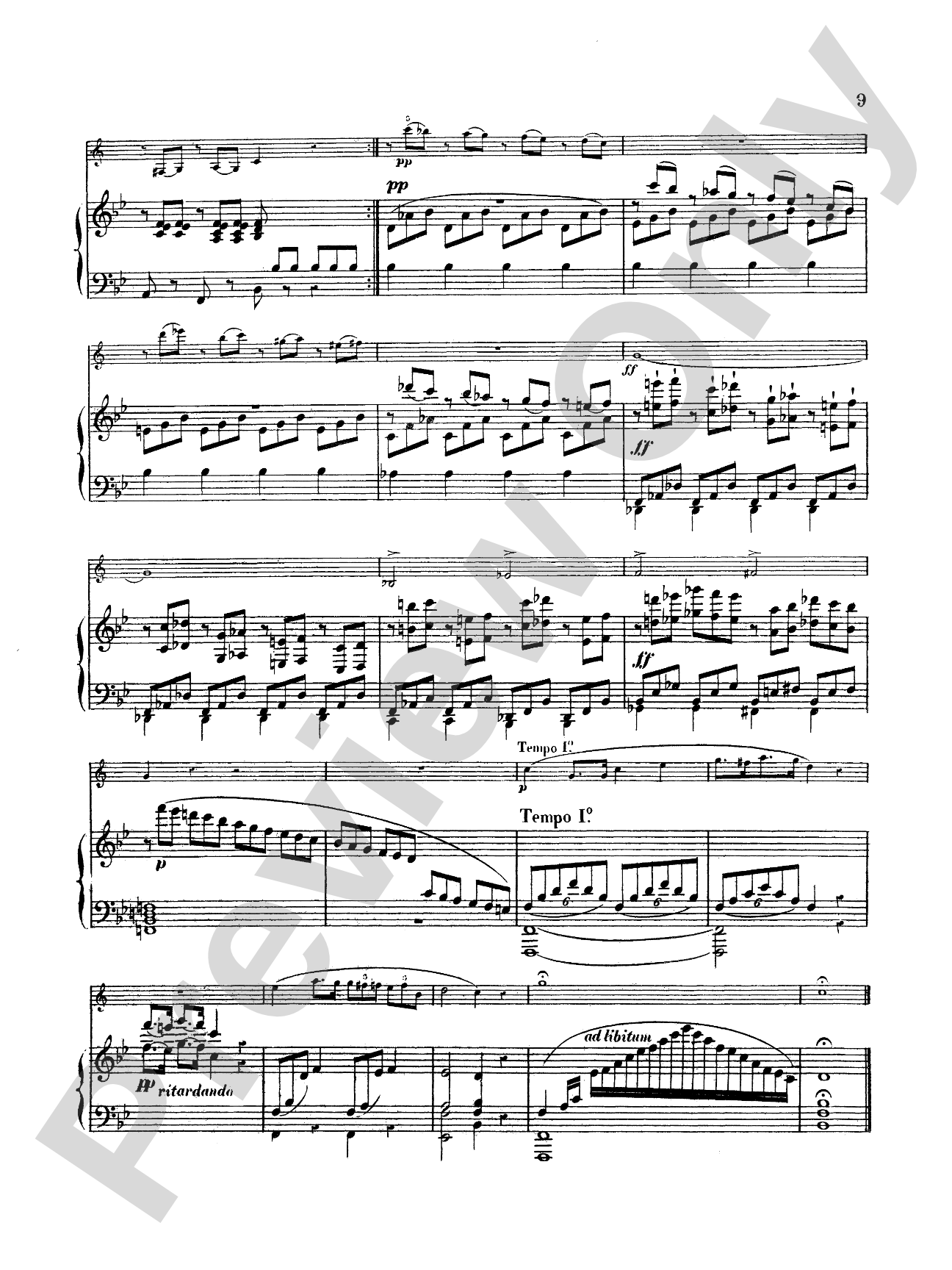 Weber: Variations, Op. 33: Clarinet Part(s)
