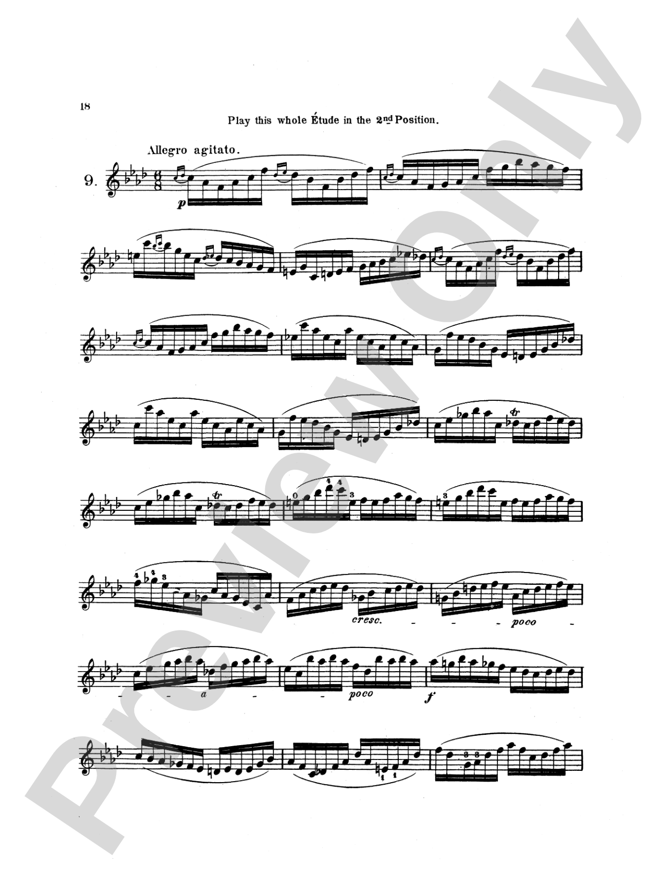 Dancla: Twenty Brilliant and Characteristic Etudes, Op. 73
