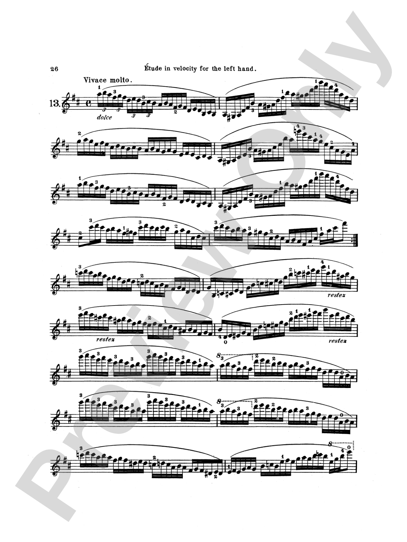 Dancla: Twenty Brilliant and Characteristic Etudes, Op. 73