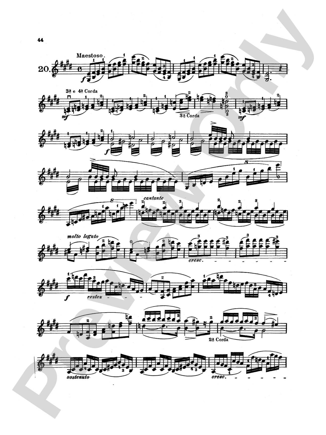 Dancla: Twenty Brilliant and Characteristic Etudes, Op. 73