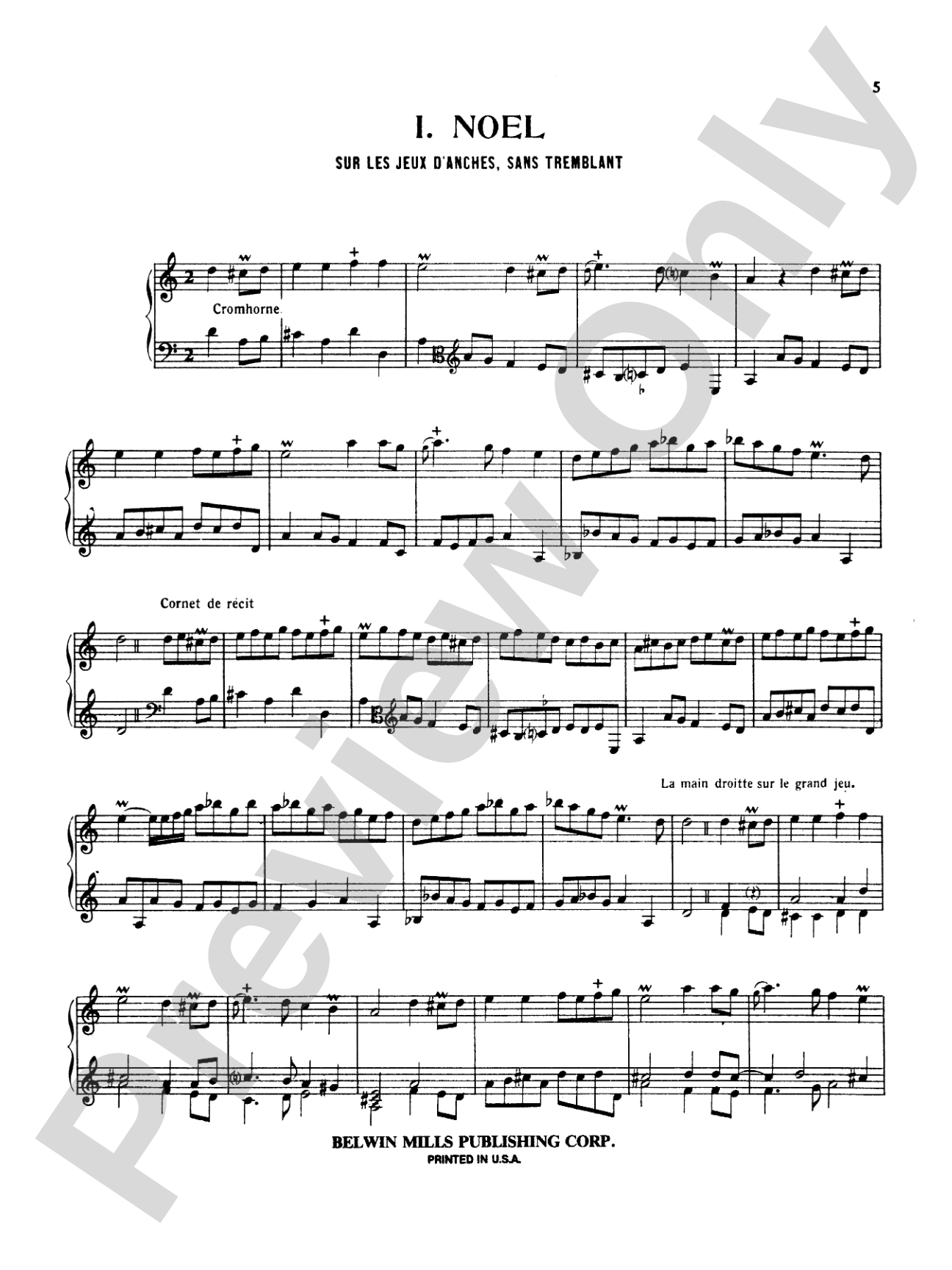 Daquin: Noels: Organ Book