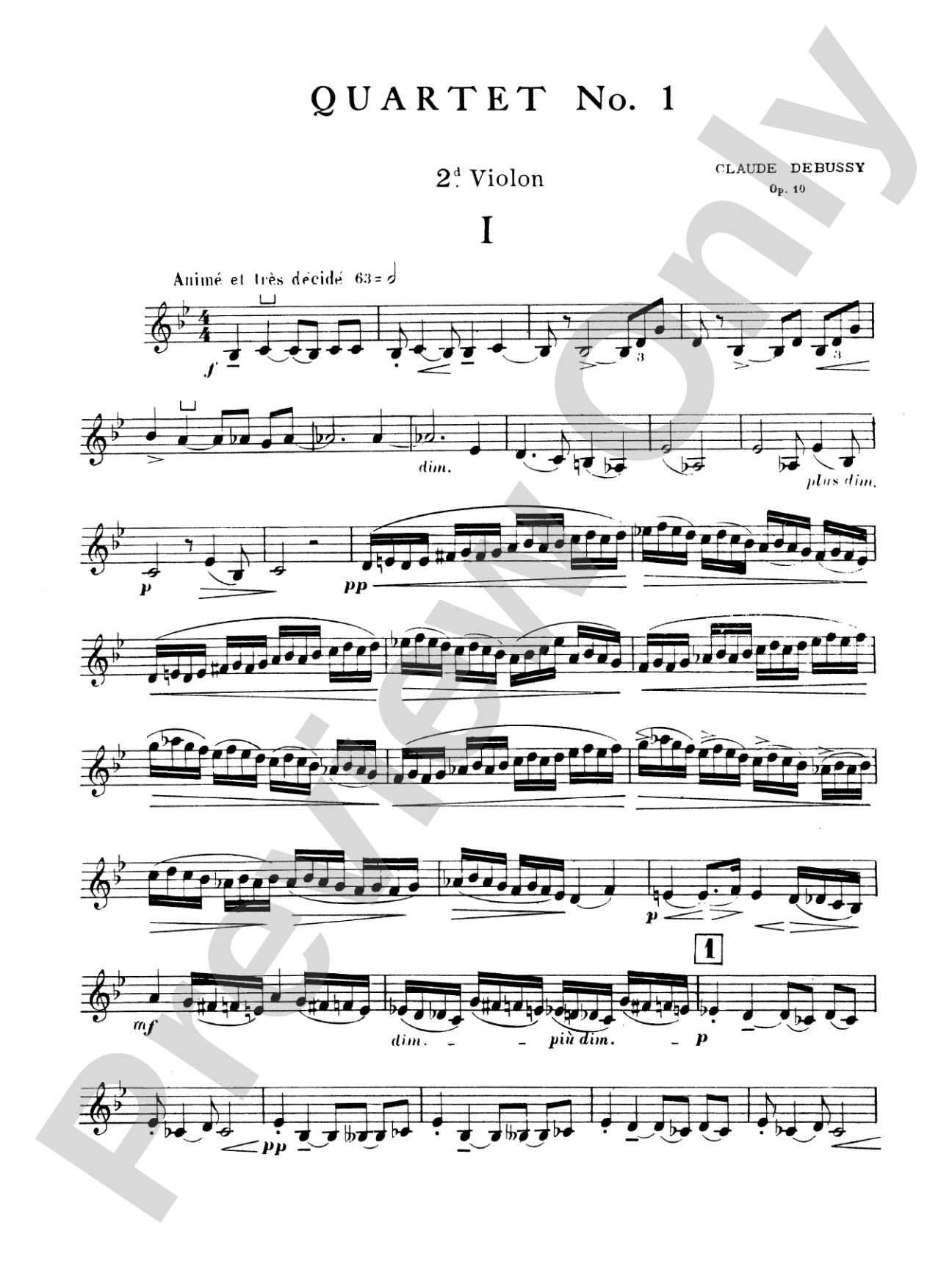 Debussy: String Quartet, Op. 10