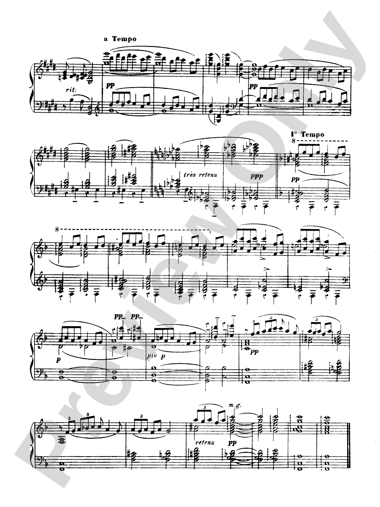 Debussy: Ballade: Piano