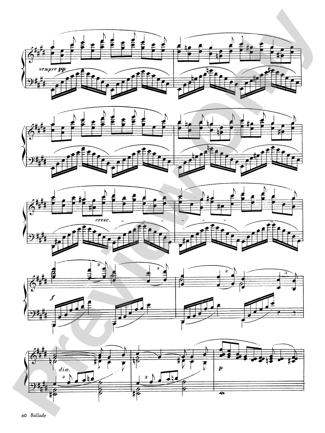 Debussy: Ballade: Piano