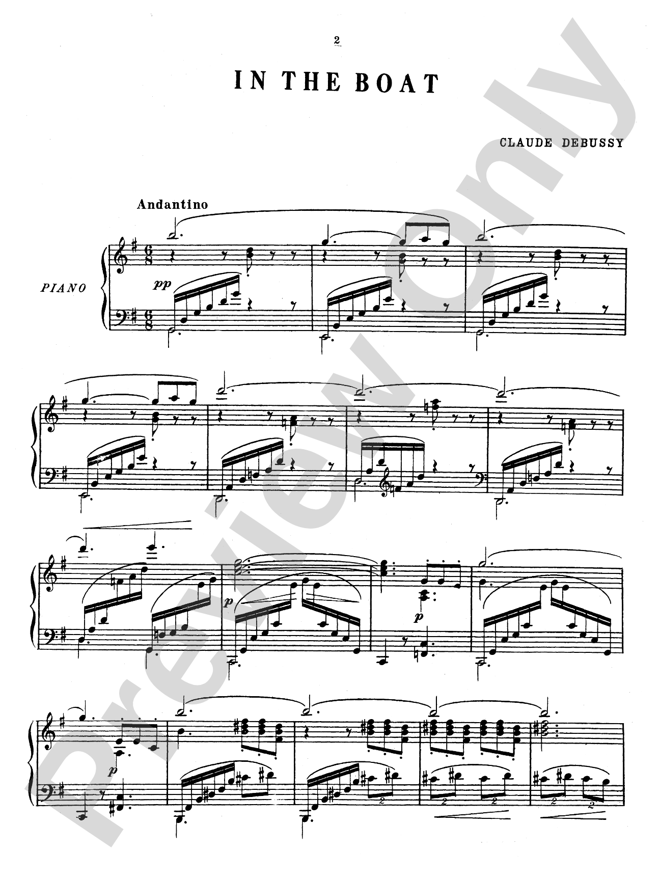 Debussy: En Bateau (from Petite Suite)