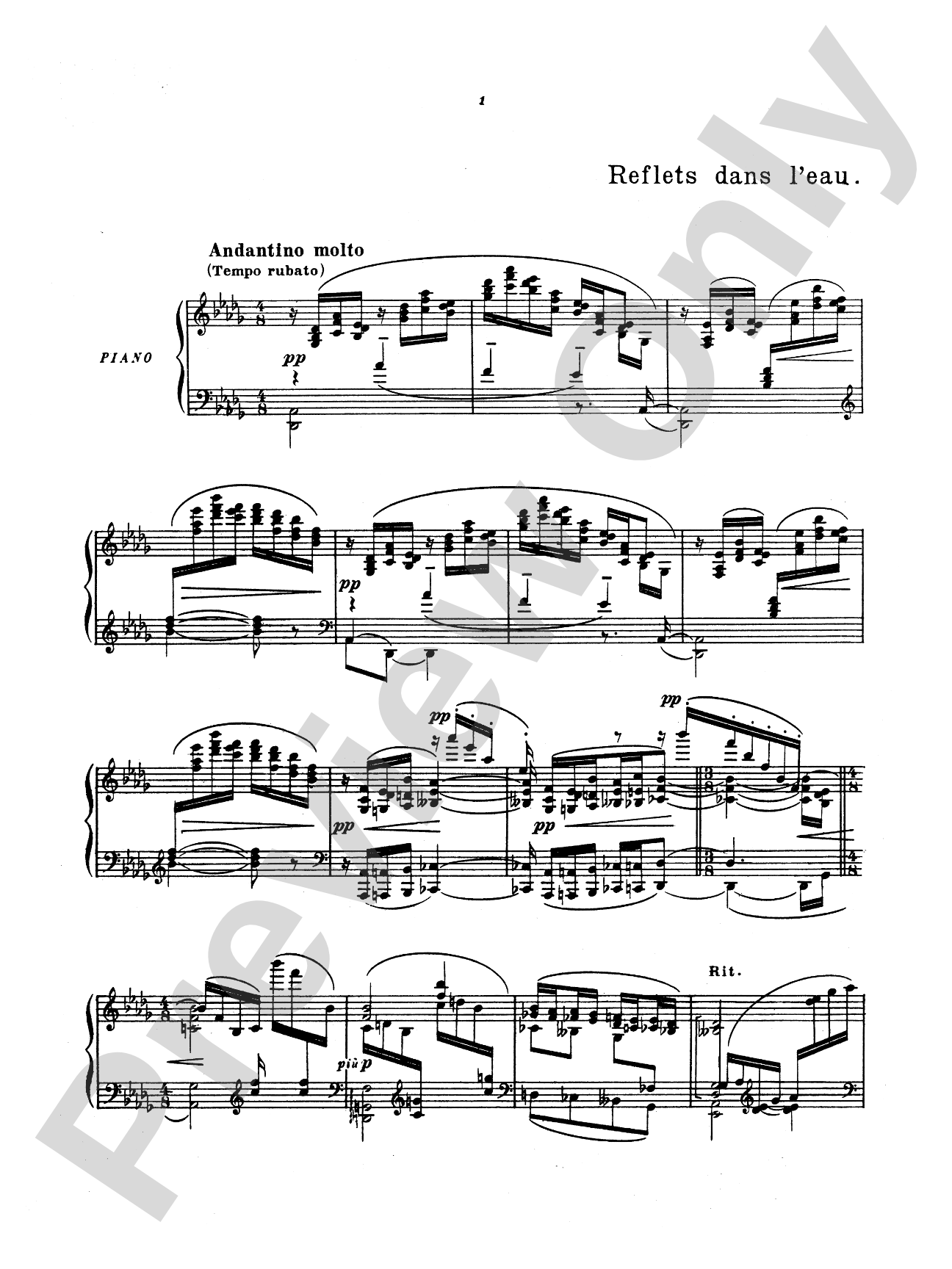 Debussy: Images (Volume I)