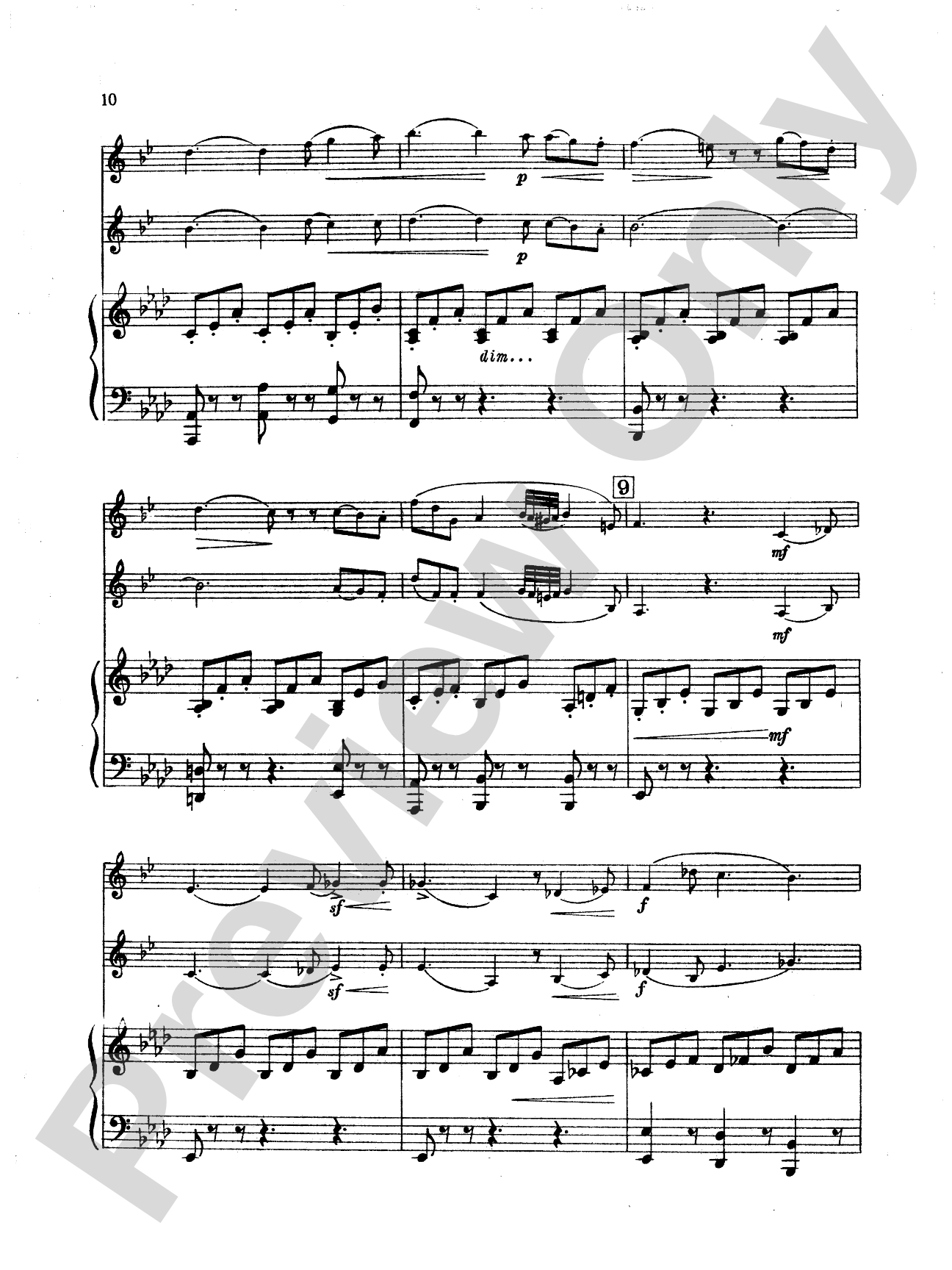 Mendelssohn: Concert Piece: 2 Clarinets & Piano Book
