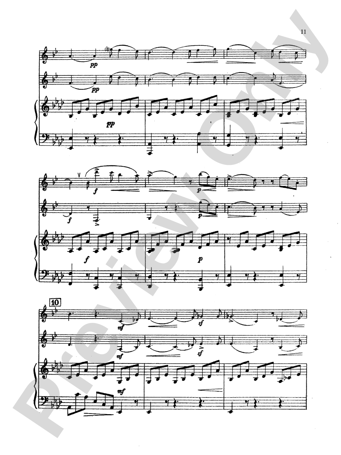 Mendelssohn: Concert Piece: 2 Clarinets & Piano Book