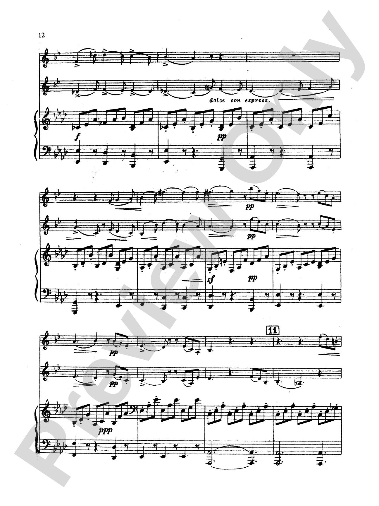 Mendelssohn: Concert Piece: 2 Clarinets & Piano Book