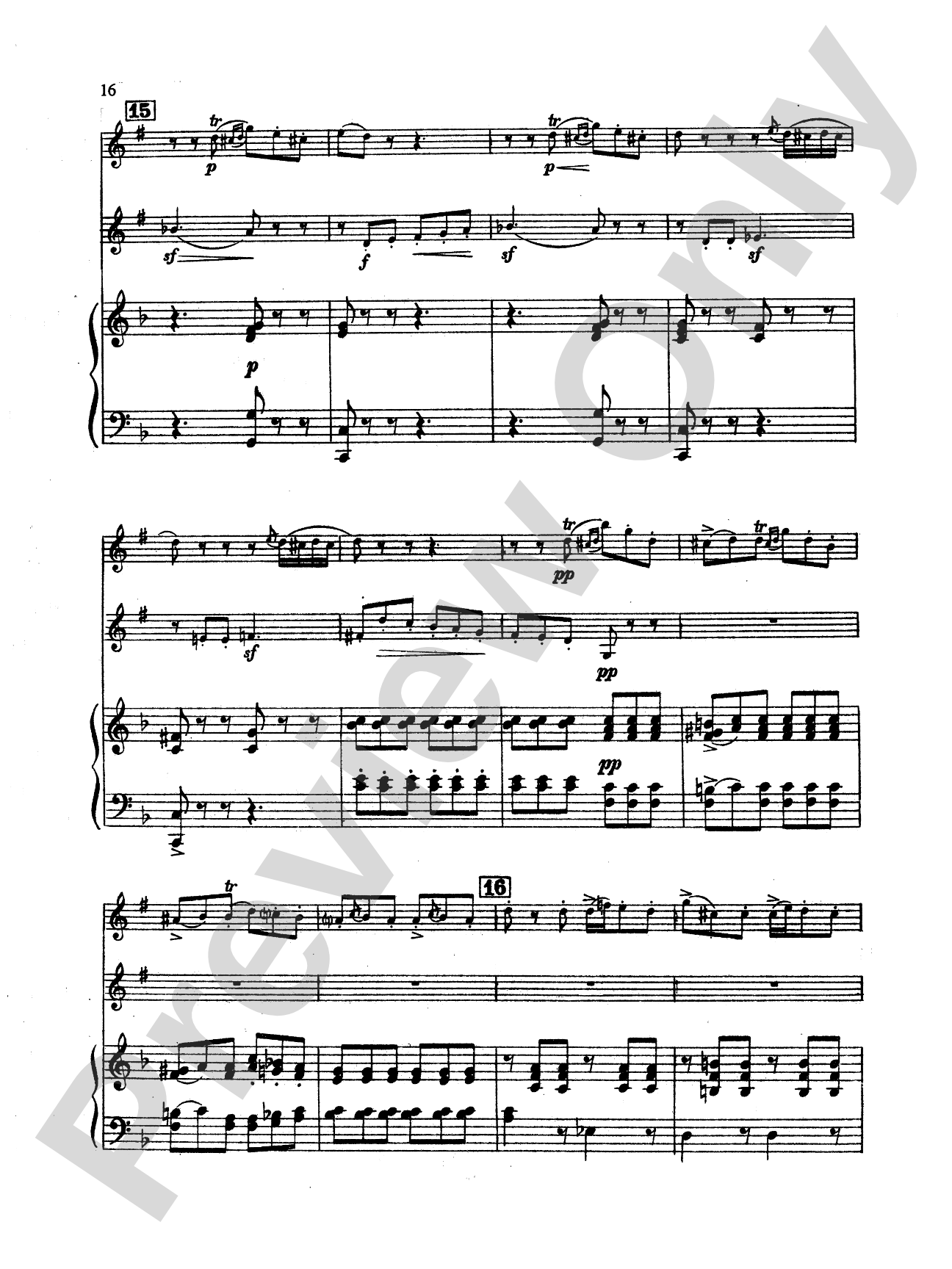 Mendelssohn: Concert Piece: 2 Clarinets & Piano Book