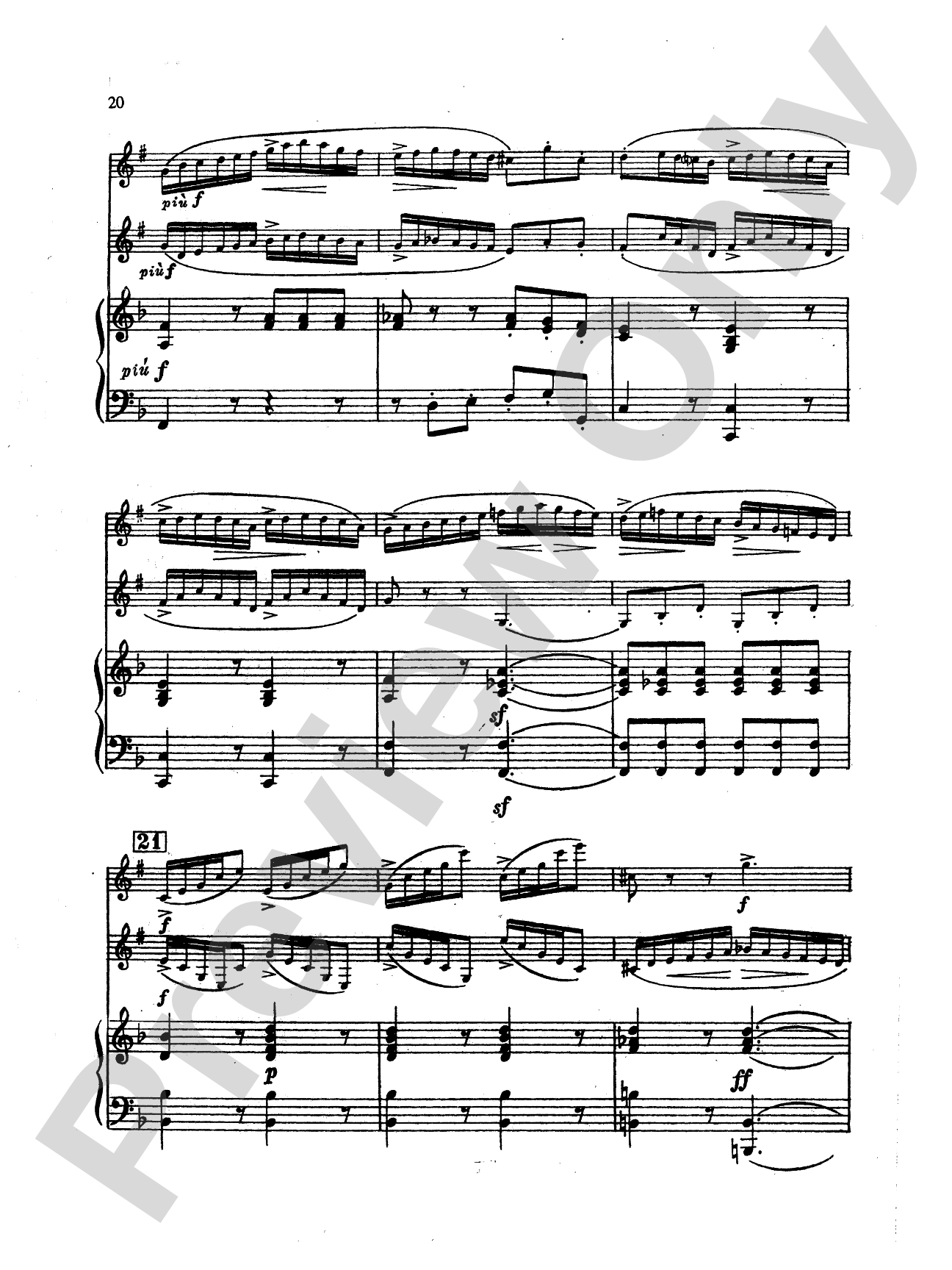 Mendelssohn: Concert Piece: 2 Clarinets & Piano Book