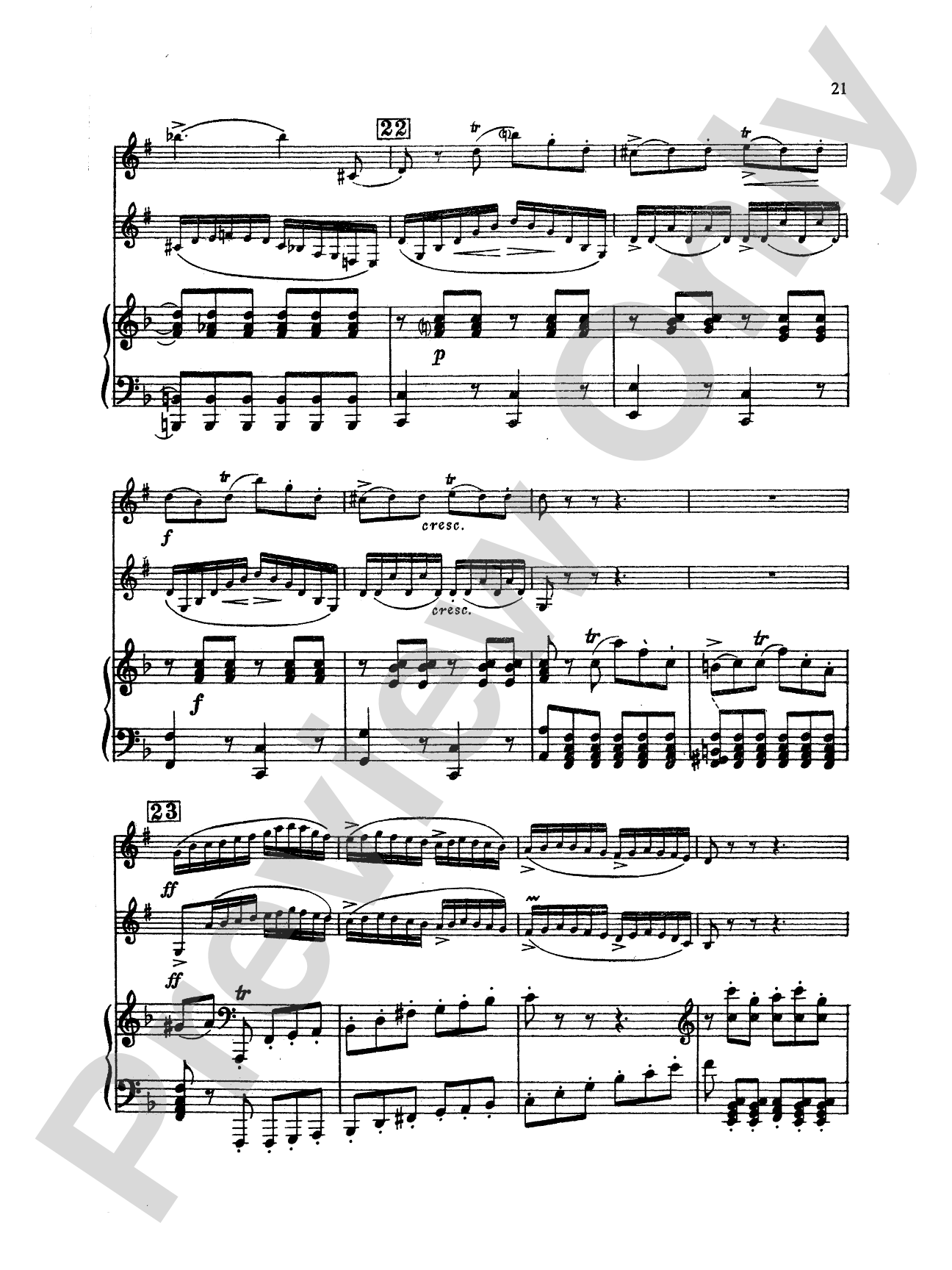 Mendelssohn: Concert Piece: 2 Clarinets & Piano Book