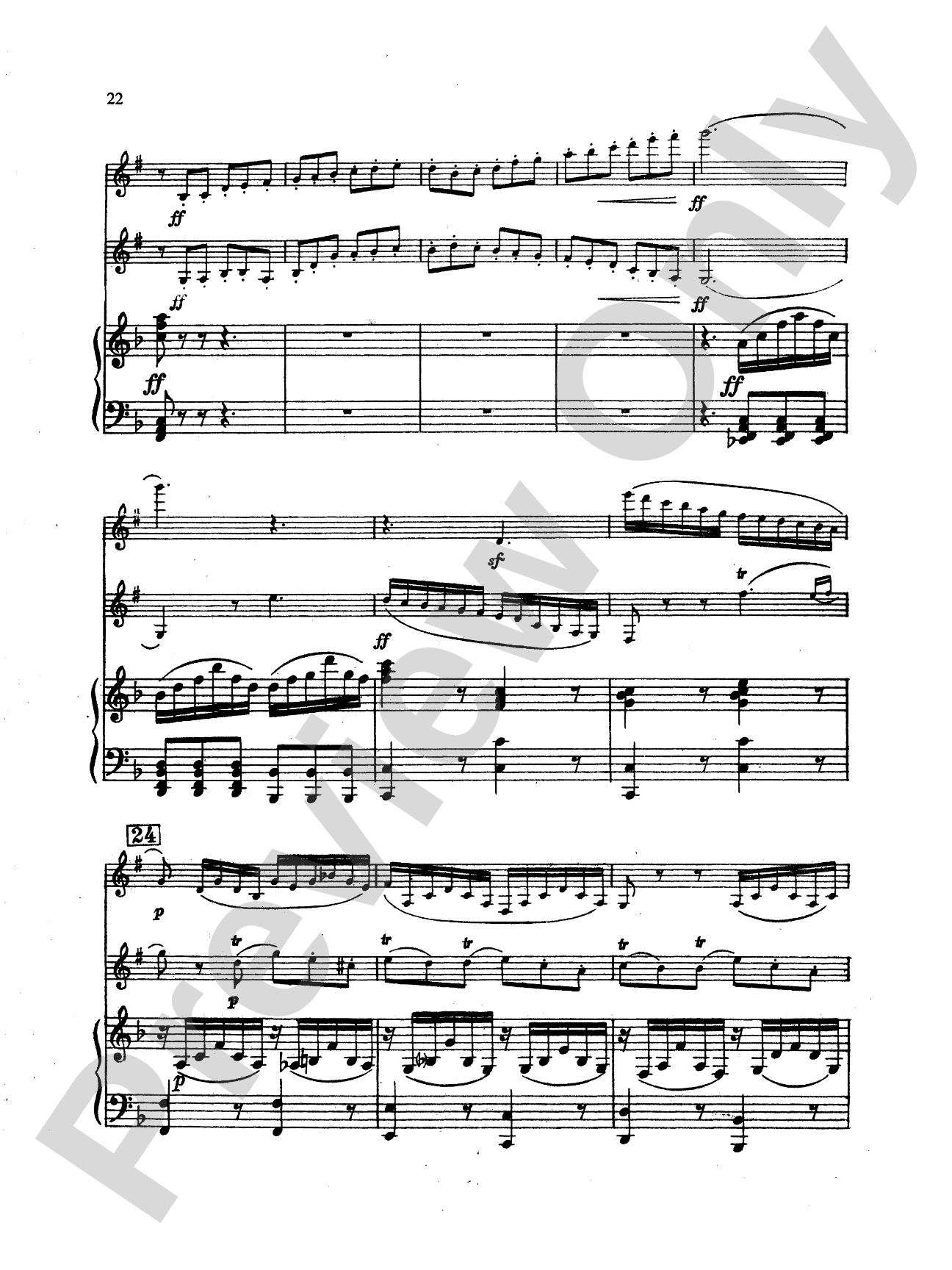 Mendelssohn: Concert Piece: 2 Clarinets & Piano Book