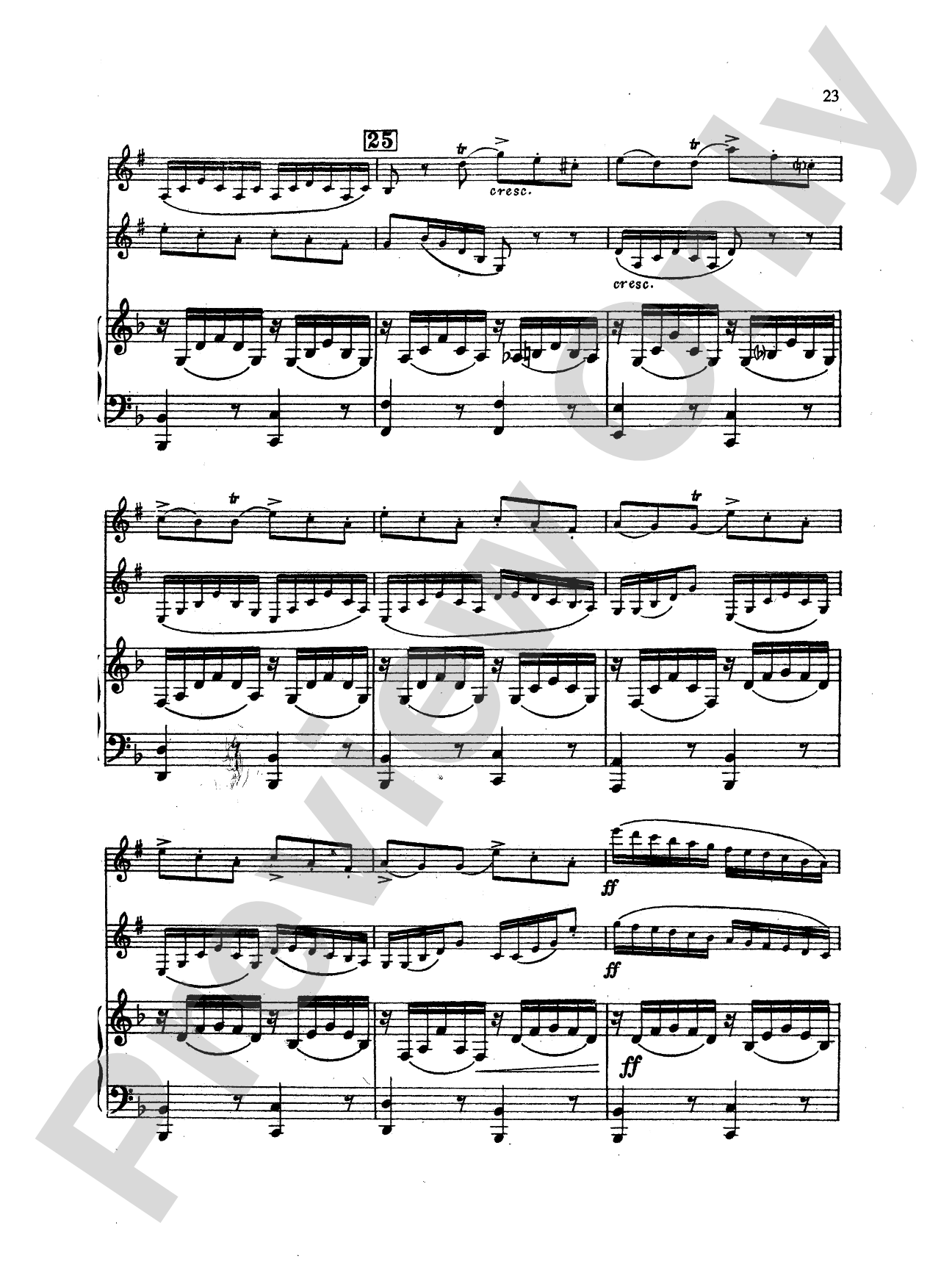 Mendelssohn: Concert Piece: 2 Clarinets & Piano Book