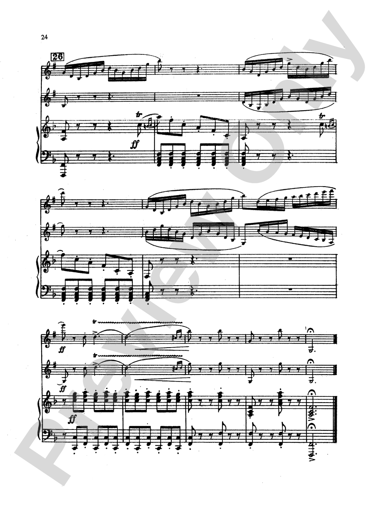 Mendelssohn: Concert Piece: 2 Clarinets & Piano Book