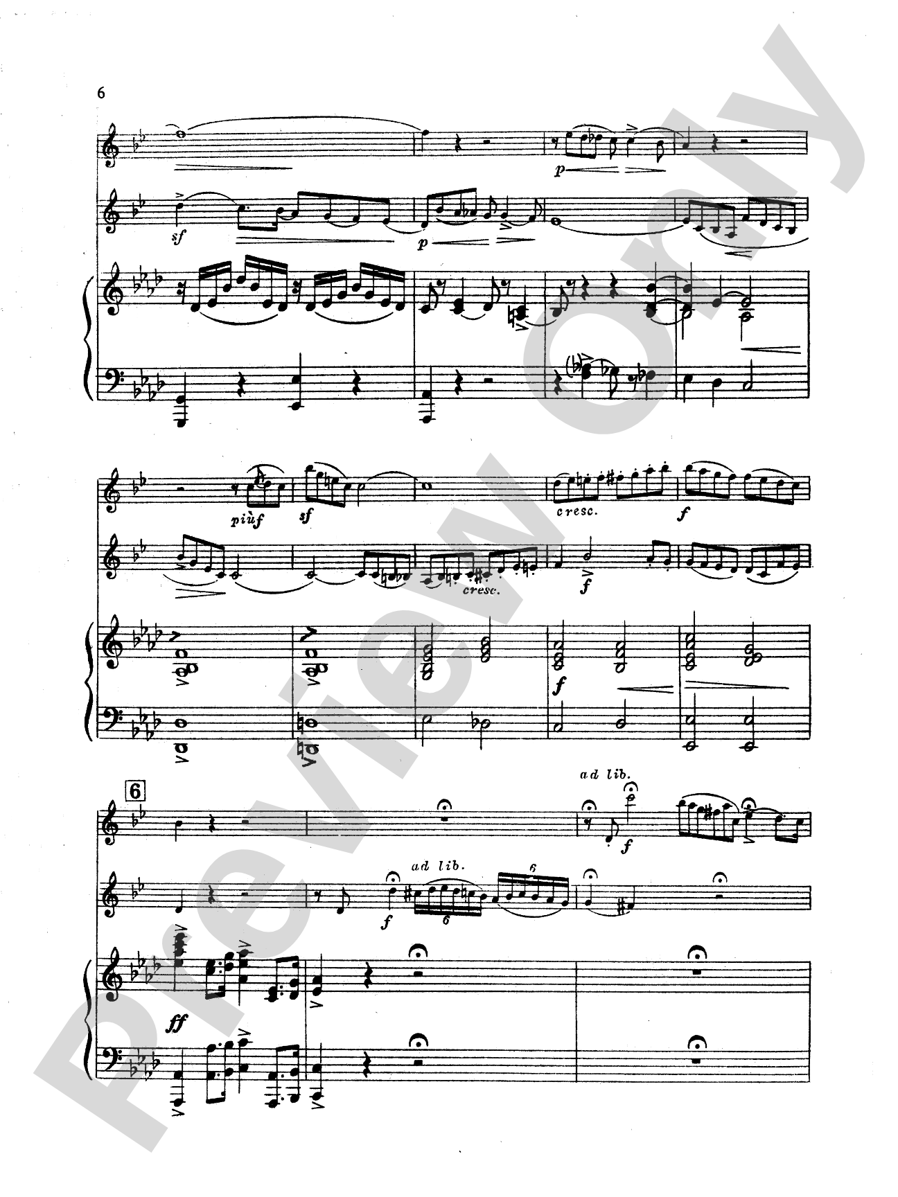 Mendelssohn: Concert Piece: 2 Clarinets & Piano Book