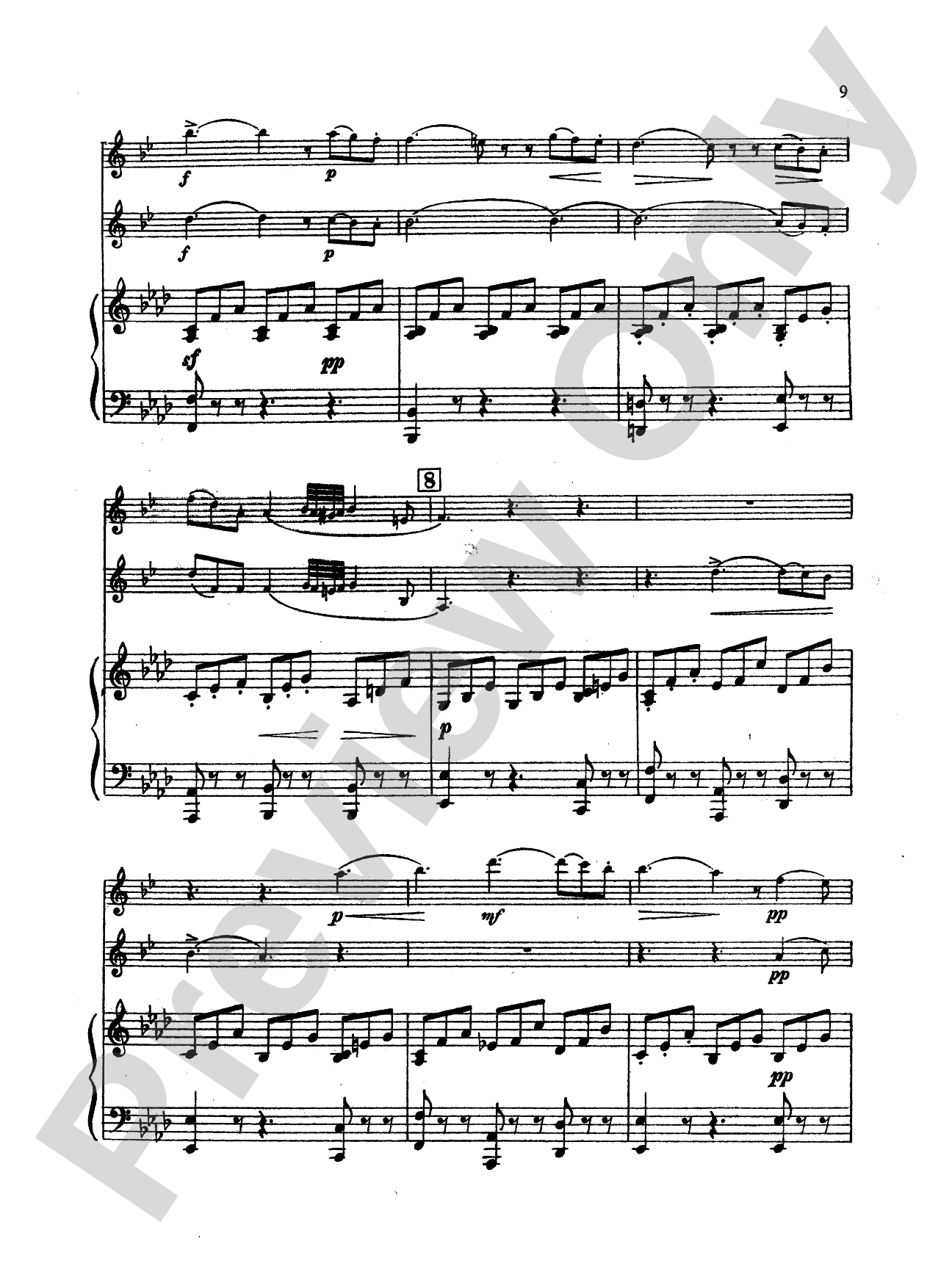 Mendelssohn: Concert Piece: 2 Clarinets & Piano Book