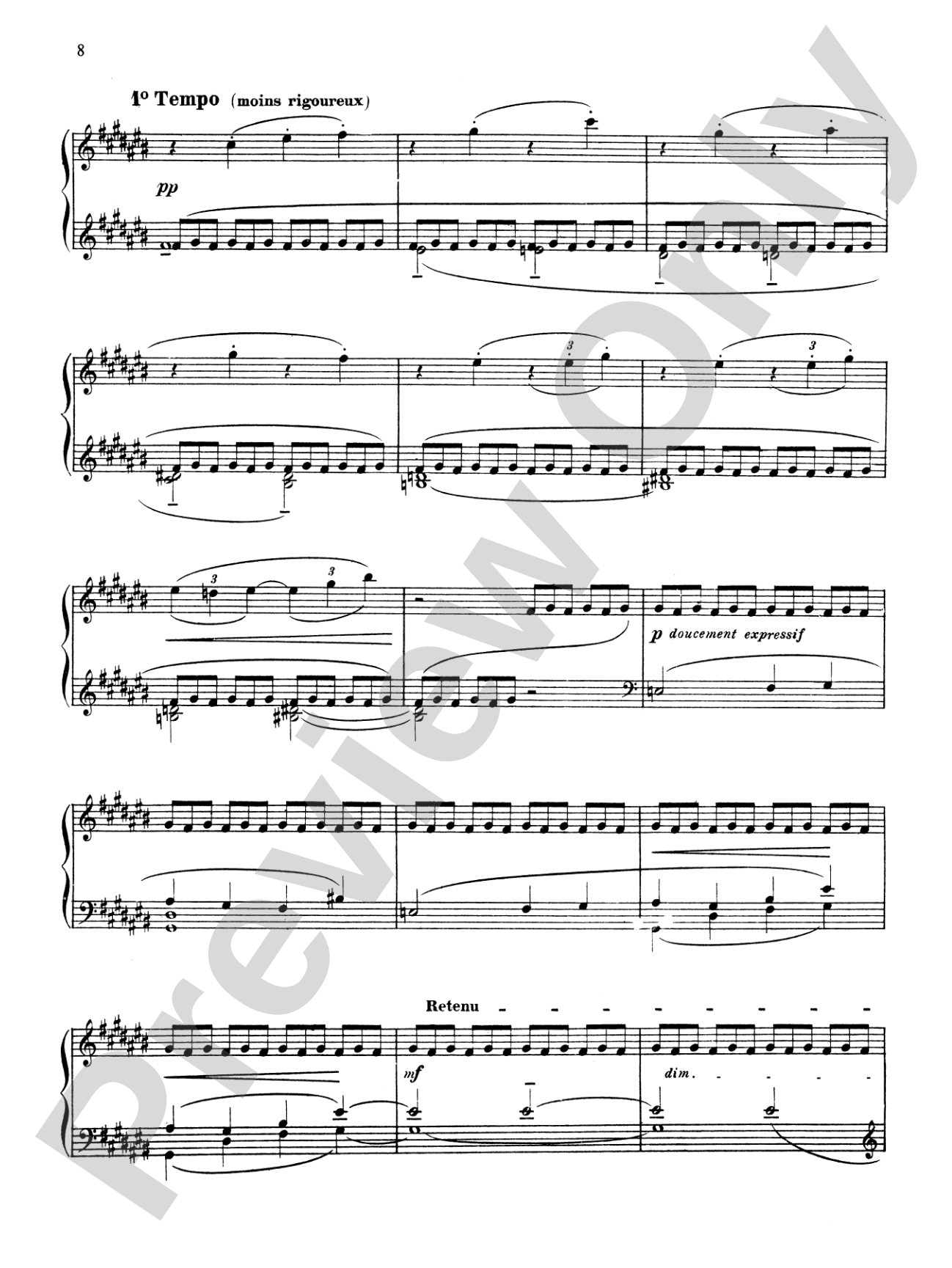 Debussy: Jardins Sous la Pluie: Piano