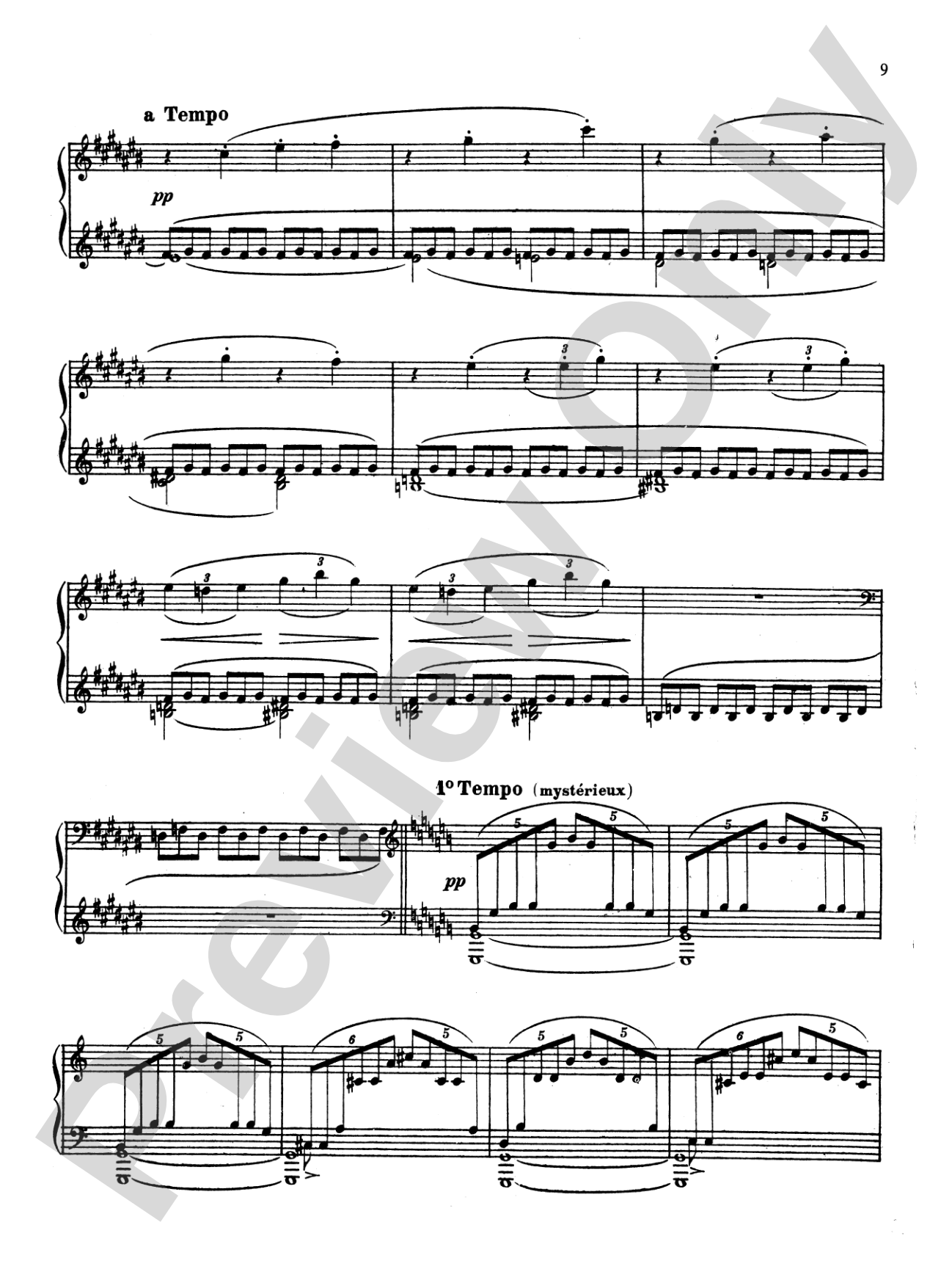Debussy: Jardins Sous la Pluie: Piano