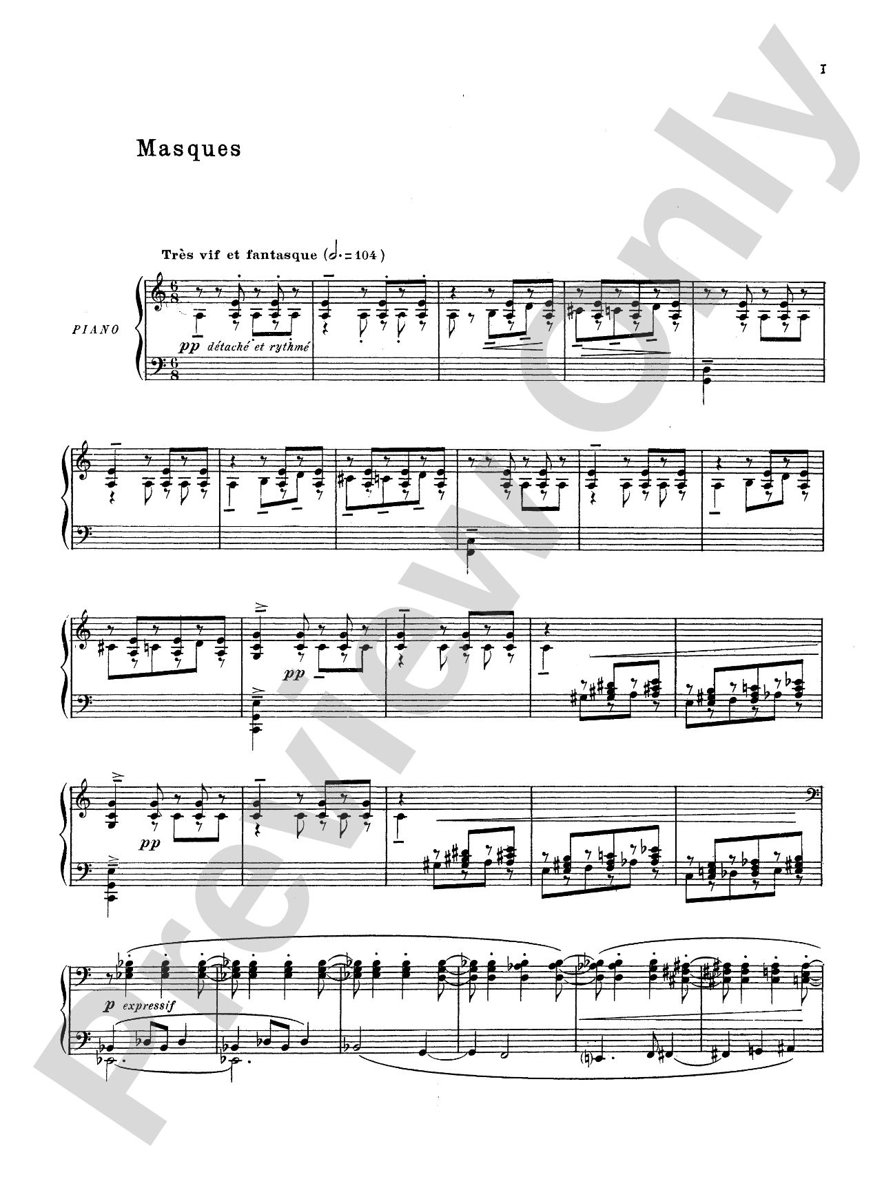 Debussy: Masques