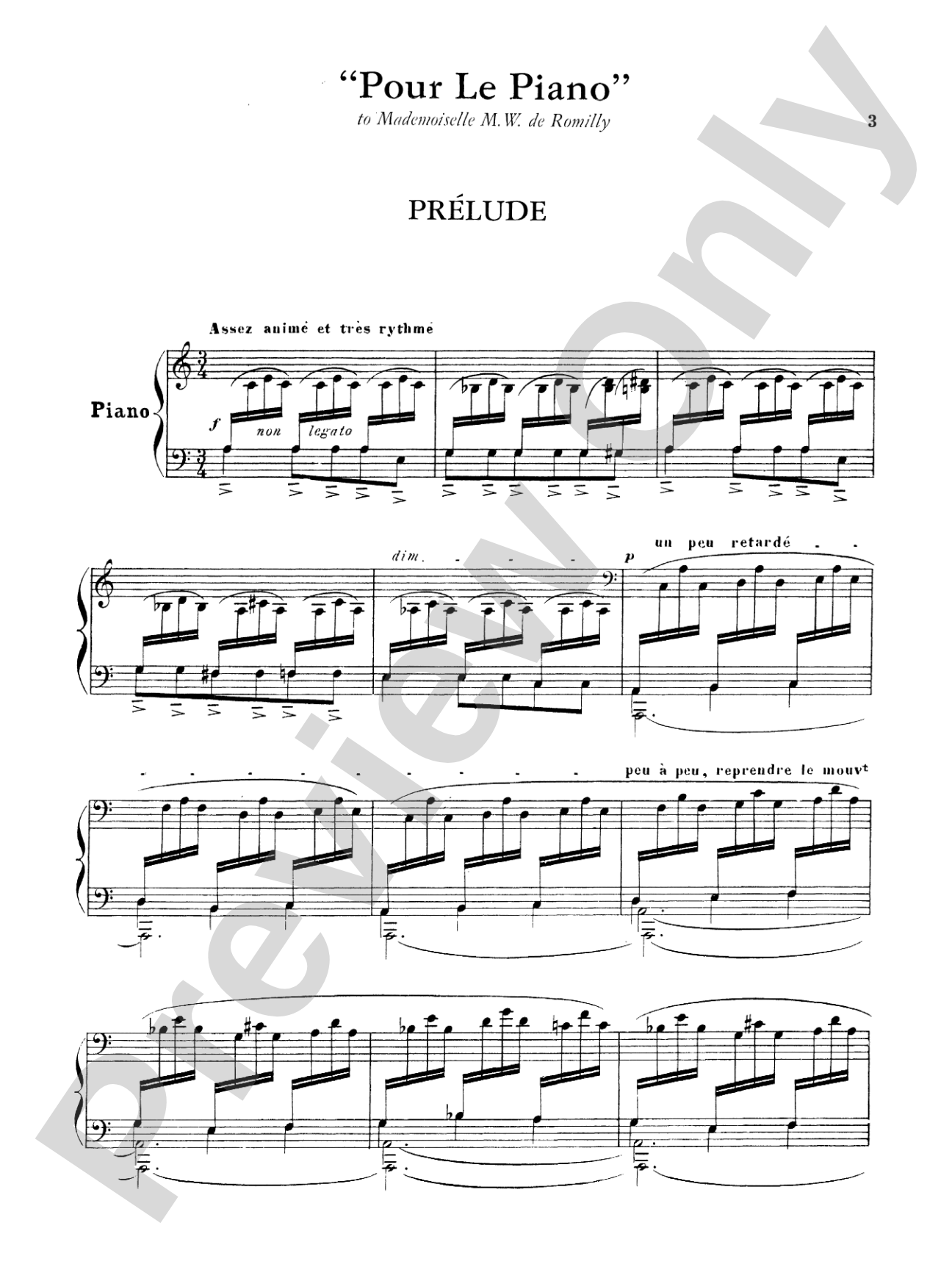 Debussy: Pour le Piano (Suite): Piano