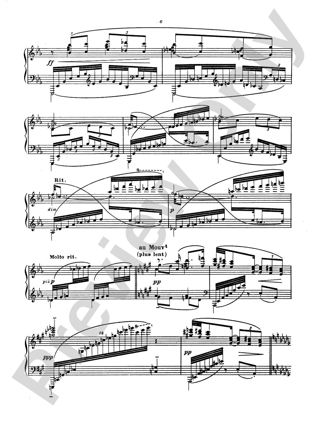 Debussy: Reflets Dans L'eau: Piano