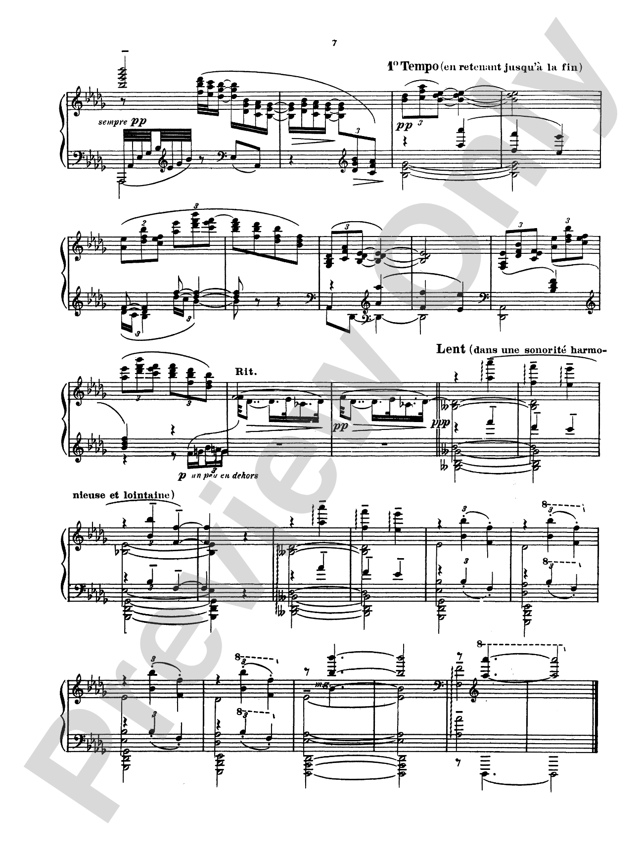 Debussy: Reflets Dans L'eau: Piano