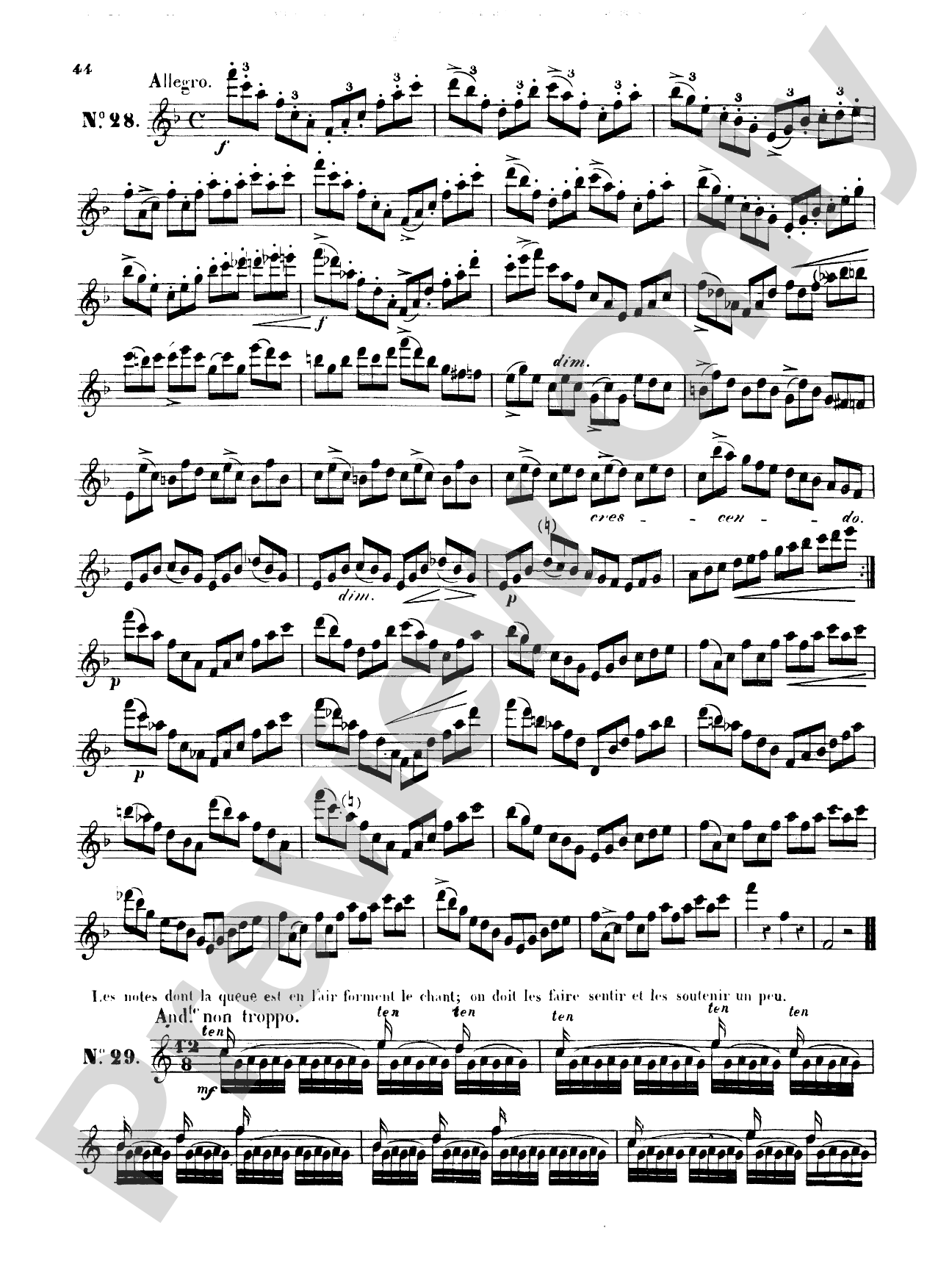 Klosé: Thirty Etudes after H. Aumont