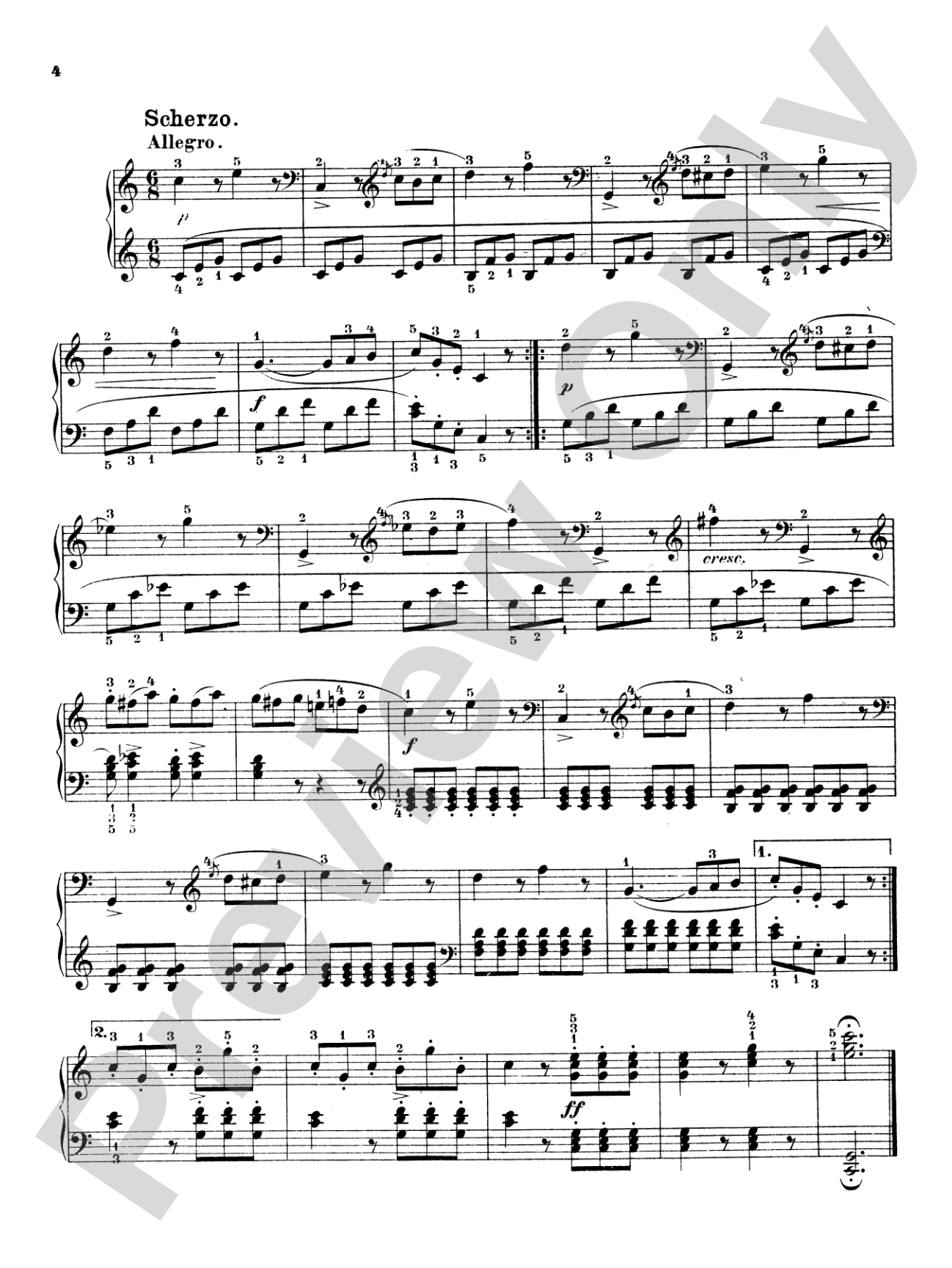 Cramer: Eleven Sontinas: Piano Book