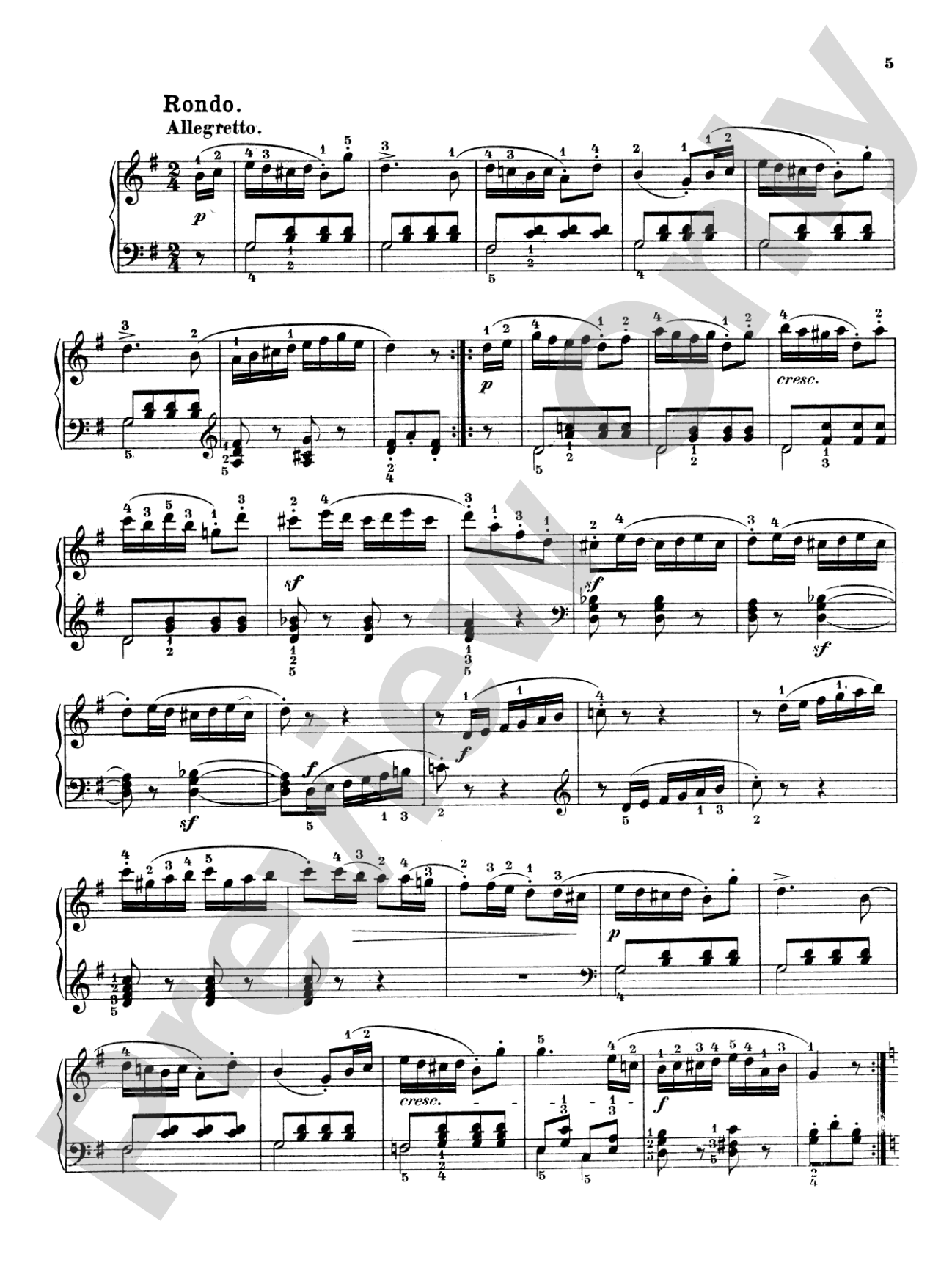 Cramer: Eleven Sontinas: Piano Book