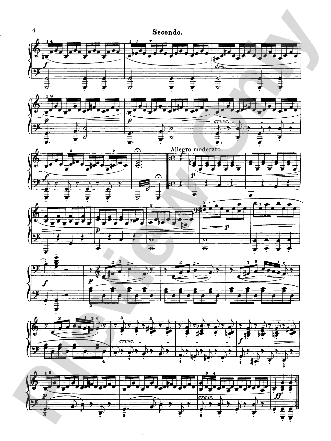 Diabelli: Pleasures of Youth (Six Sonatinas on Five Notes): Piano Duet (1 Piano, 4 Hands) Book
