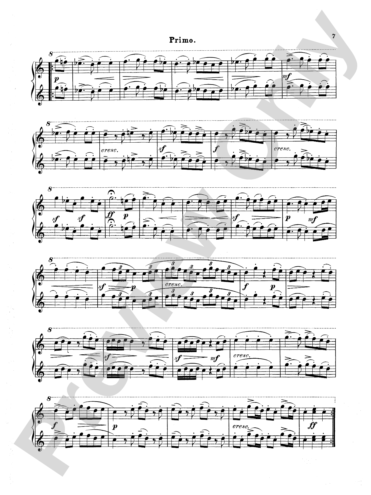 Diabelli: Pleasures of Youth (Six Sonatinas on Five Notes): Piano Duet (1 Piano, 4 Hands) Book