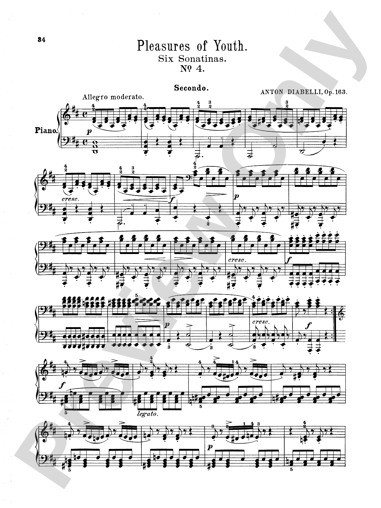 Diabelli: Pleasures of Youth (Six Sonatinas on Five Notes)