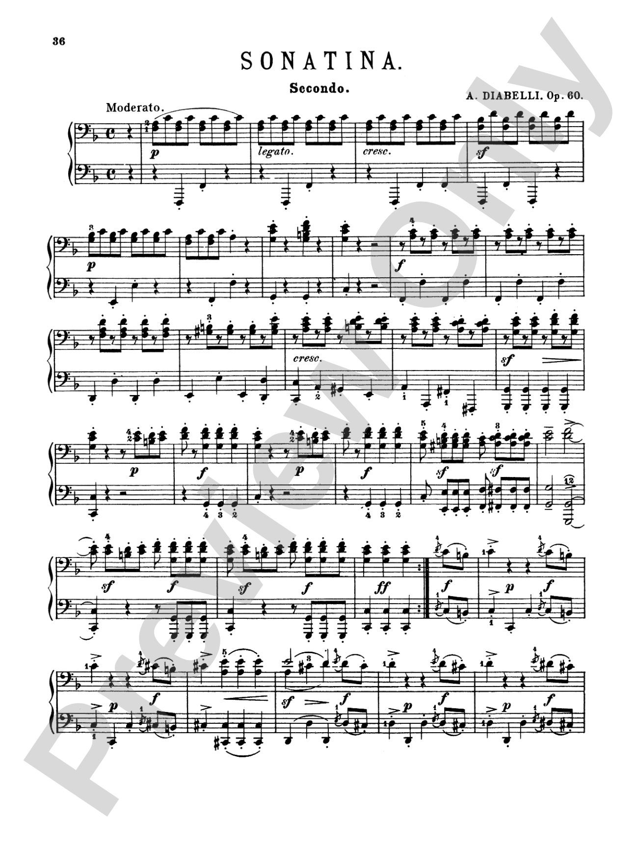 Diabelli: Sonatinas, Op. 24, 54, 58, 60