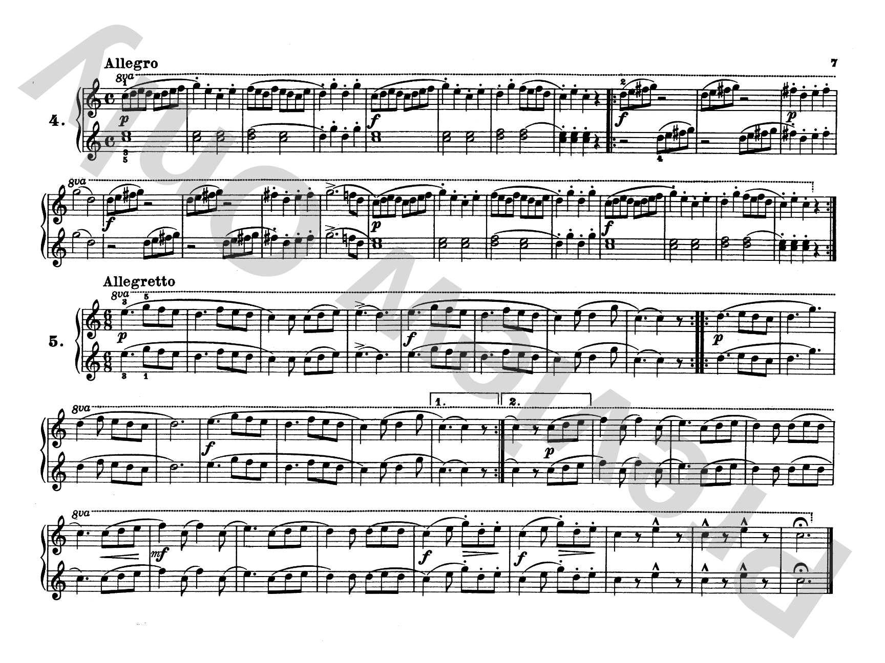 Diabelli: Melodious Exercises, Op. 149: Piano Duet (1 Piano, 4 Hands) Comb Bound Book