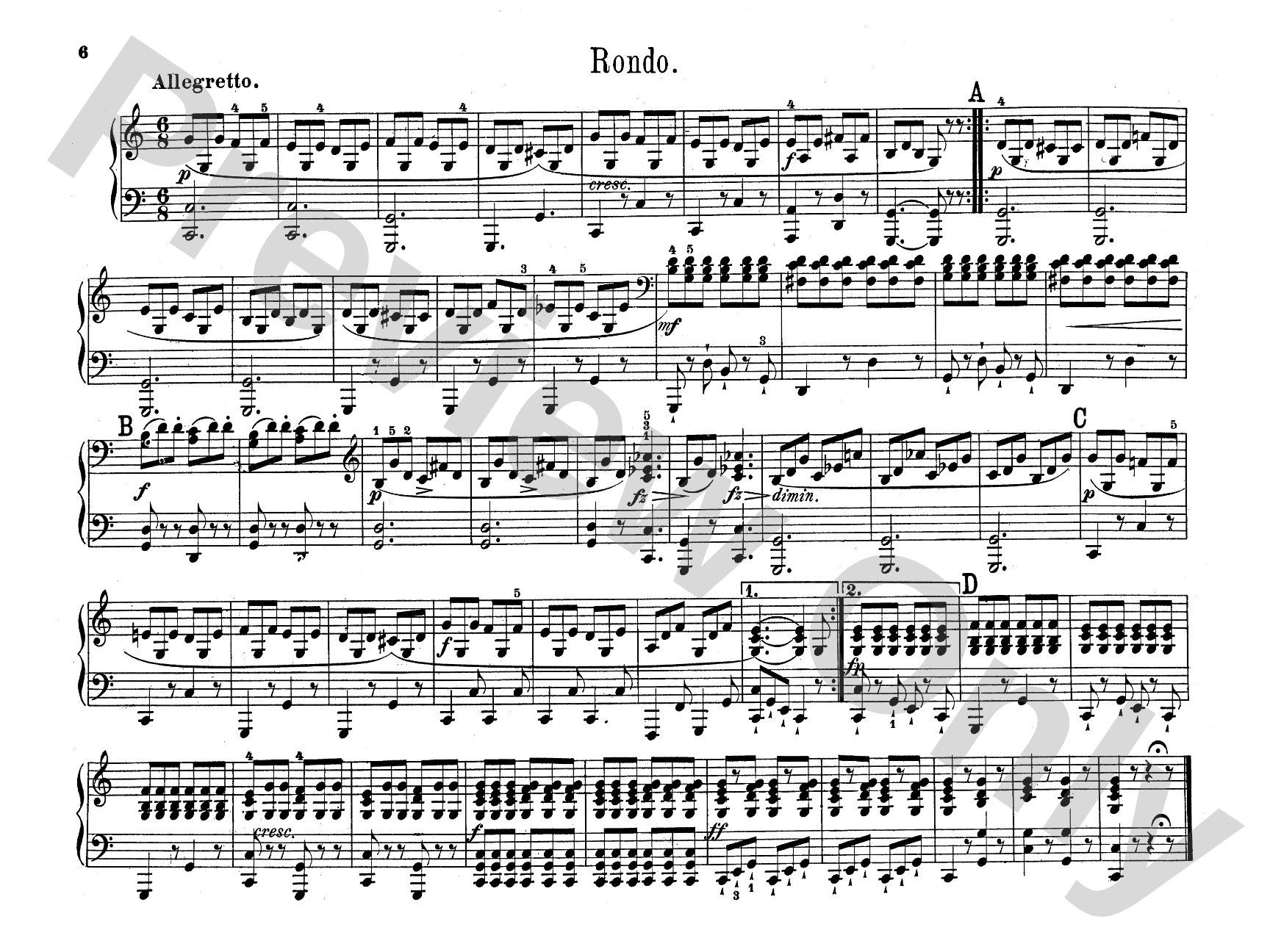 Diabelli: 2 Sonates Mignonnes and Rondeau Militaire: Piano Duet (1 Piano, 4 Hands) Comb Bound Book