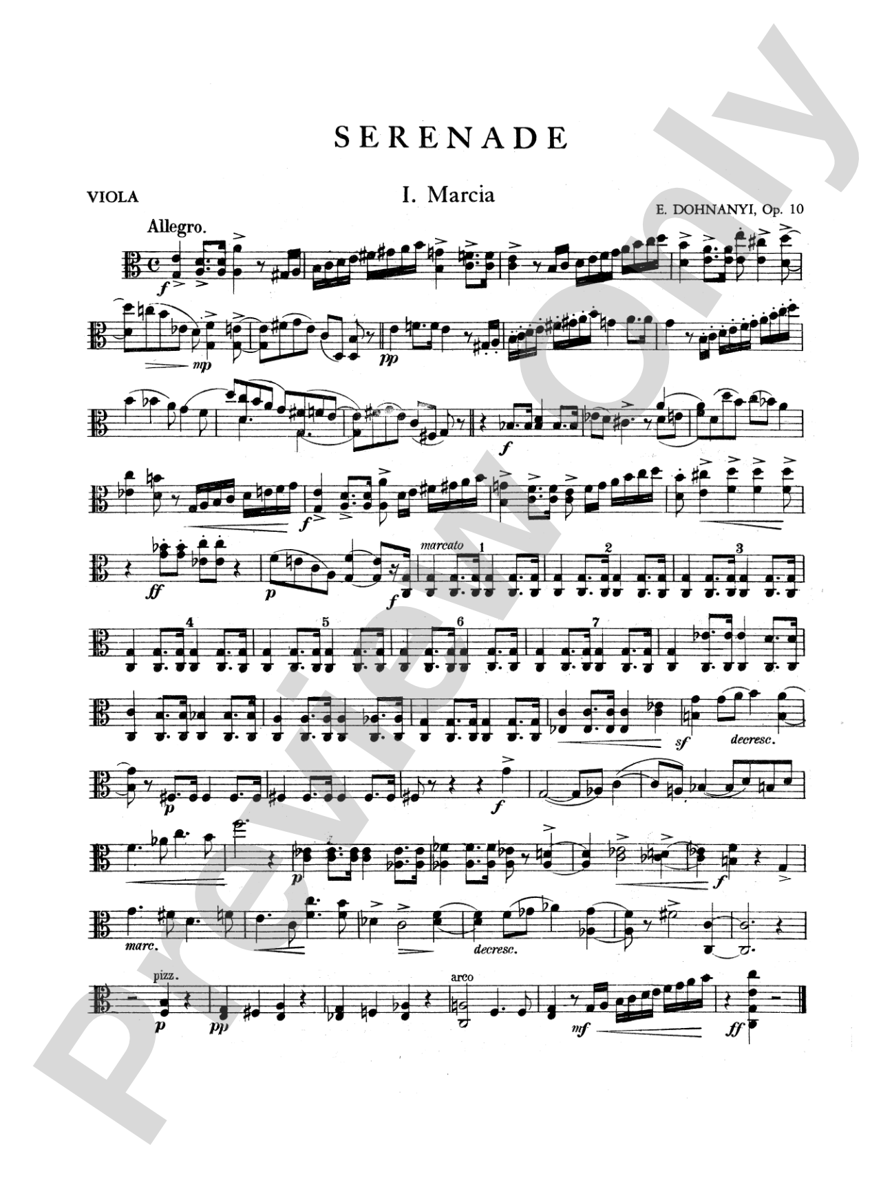 Dohnányi: Serenade, Op. 10