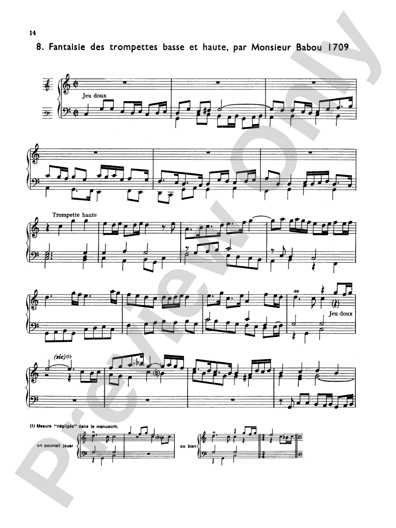 Babou: Thirteen Pieces for Organ