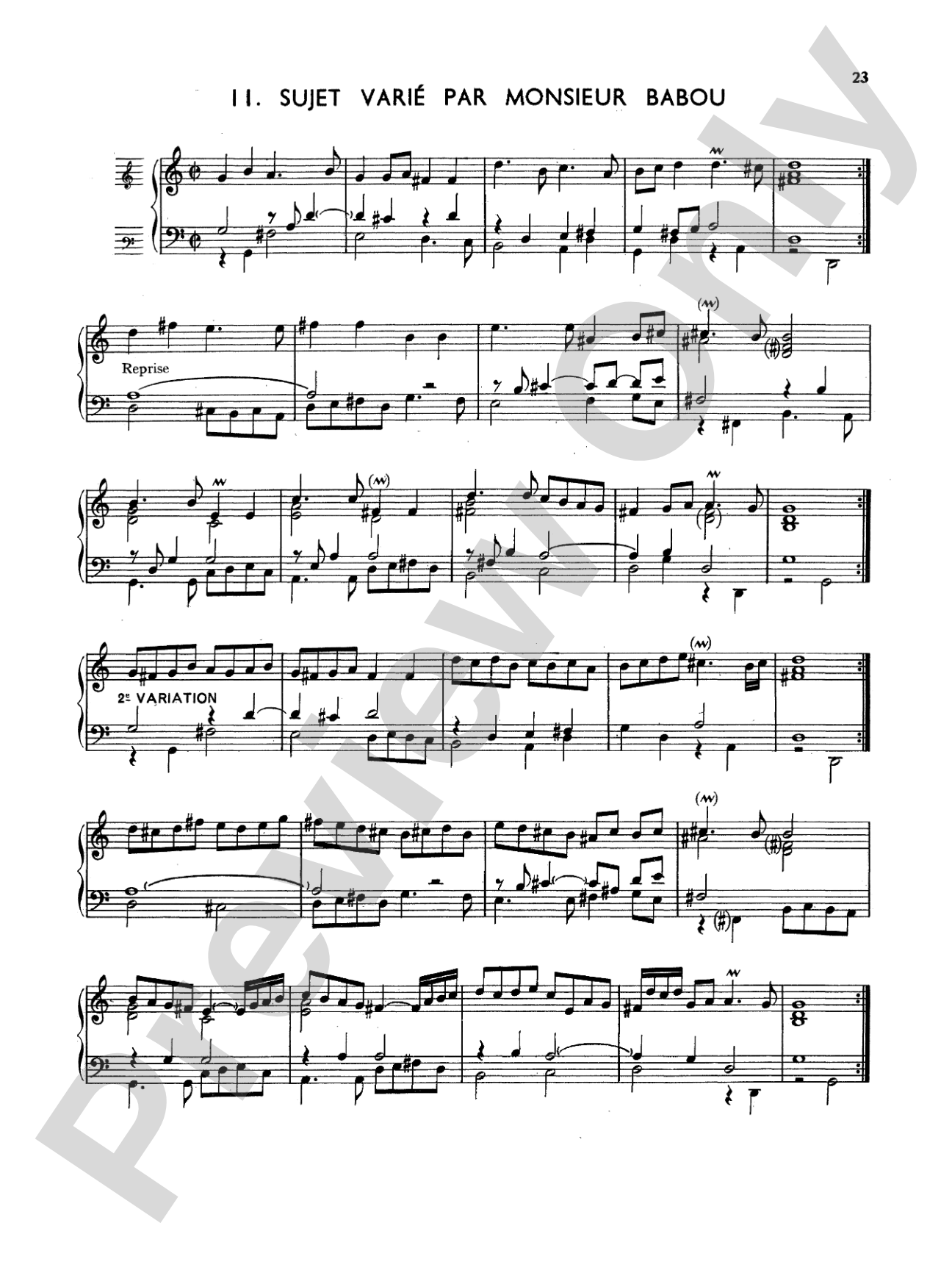 Babou: Thirteen Pieces for Organ