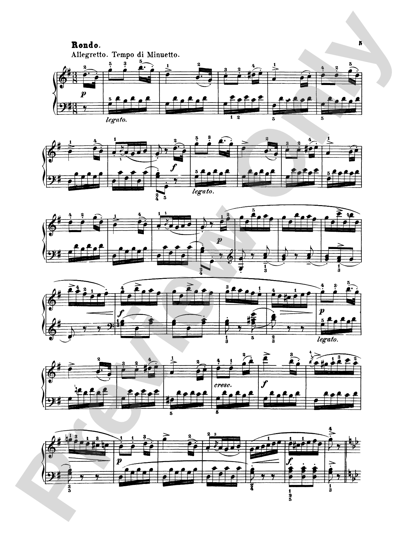Dussek: Sonatinas, Op. 20: Piano Book