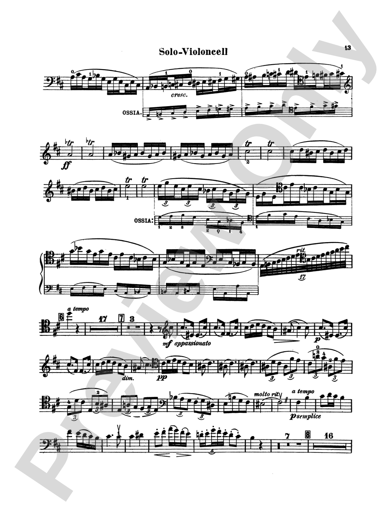 Dvorák: Cello Concerto, Op. 104 in B Minor: Cello Book