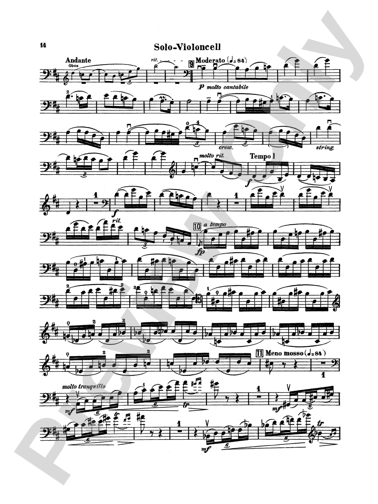 Dvorák: Cello Concerto, Op. 104 in B Minor: Cello Book