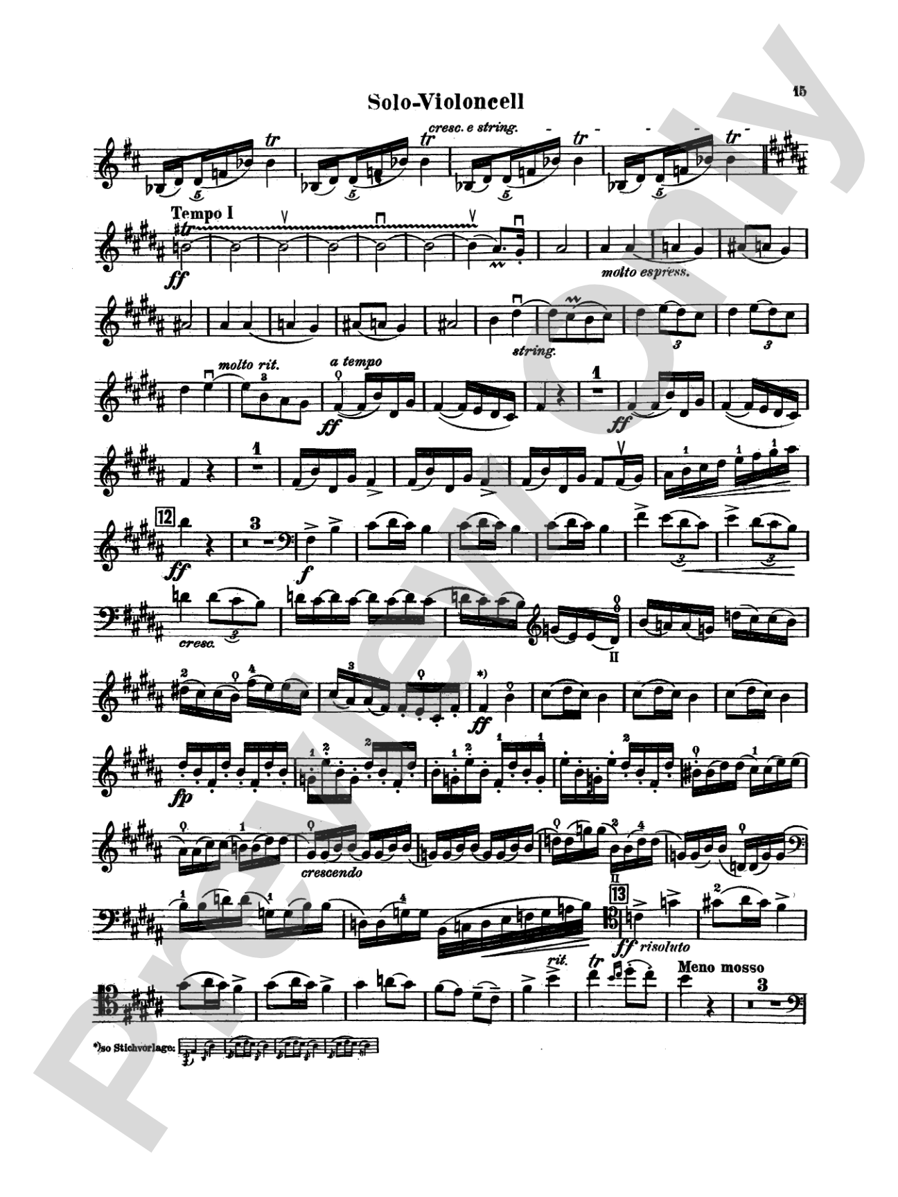 Dvorák: Cello Concerto, Op. 104 in B Minor: Cello Book