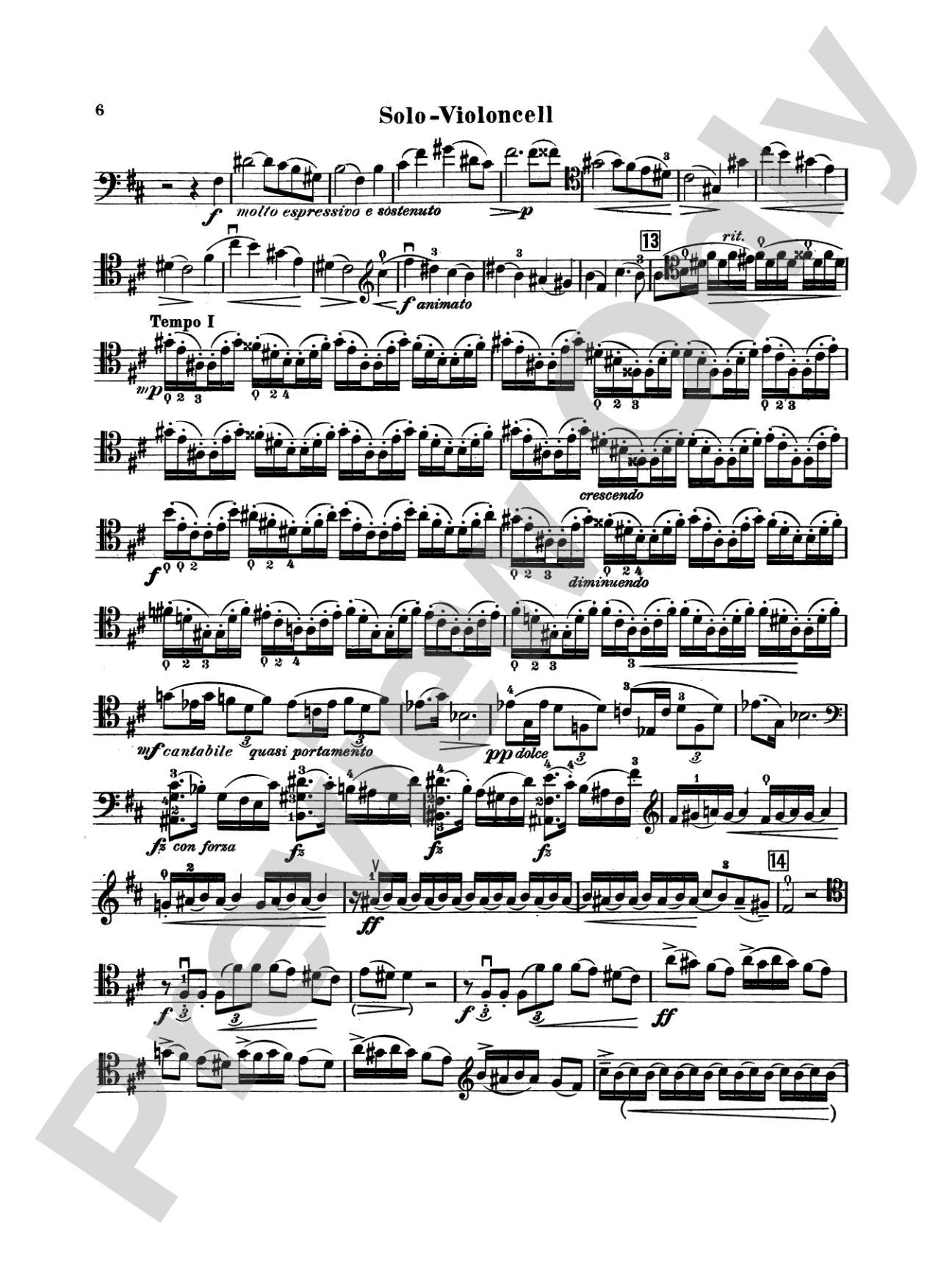 Dvorák: Cello Concerto, Op. 104 in B Minor: Cello Book