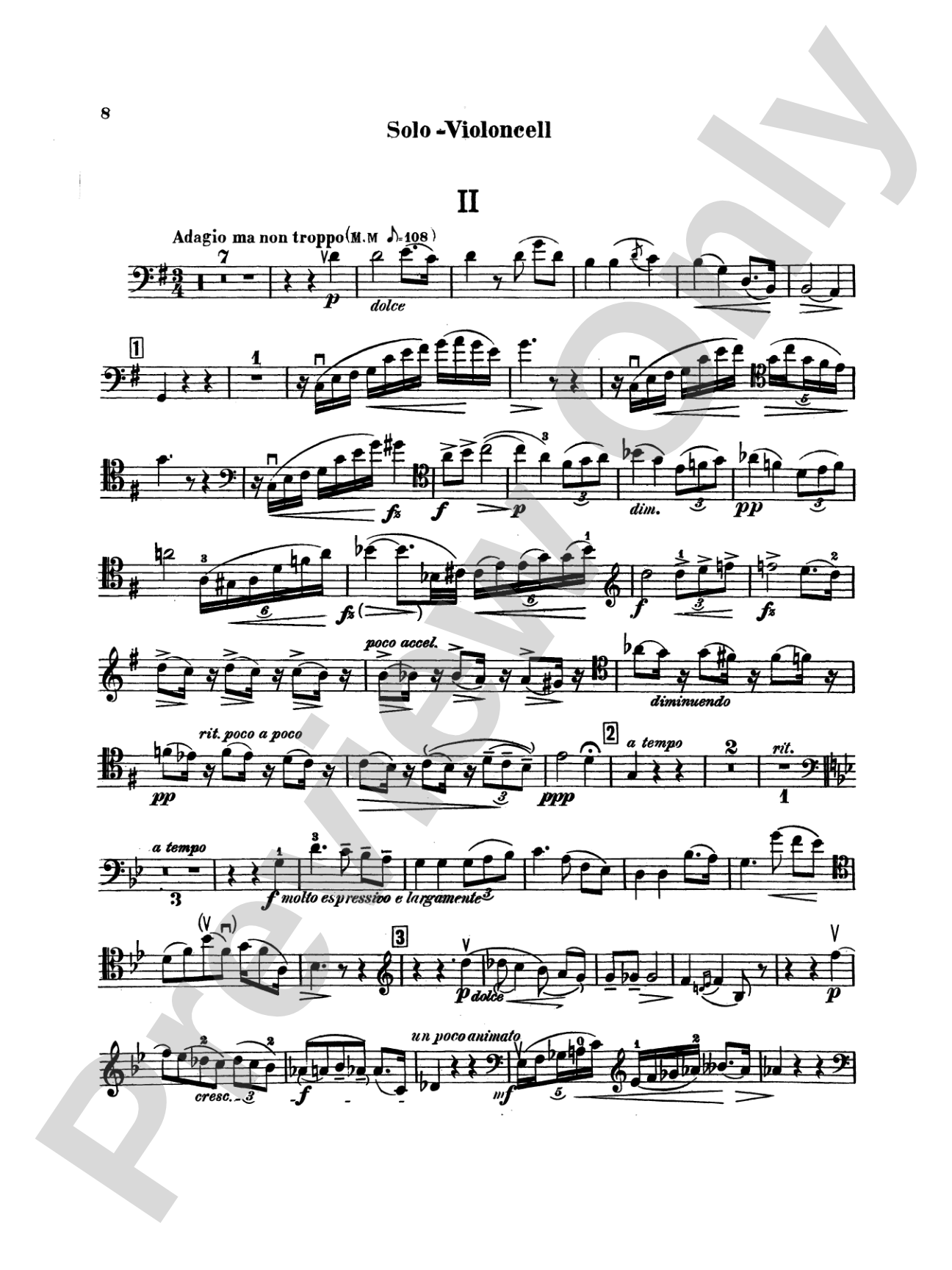 Dvorák: Cello Concerto, Op. 104 in B Minor: Cello Book