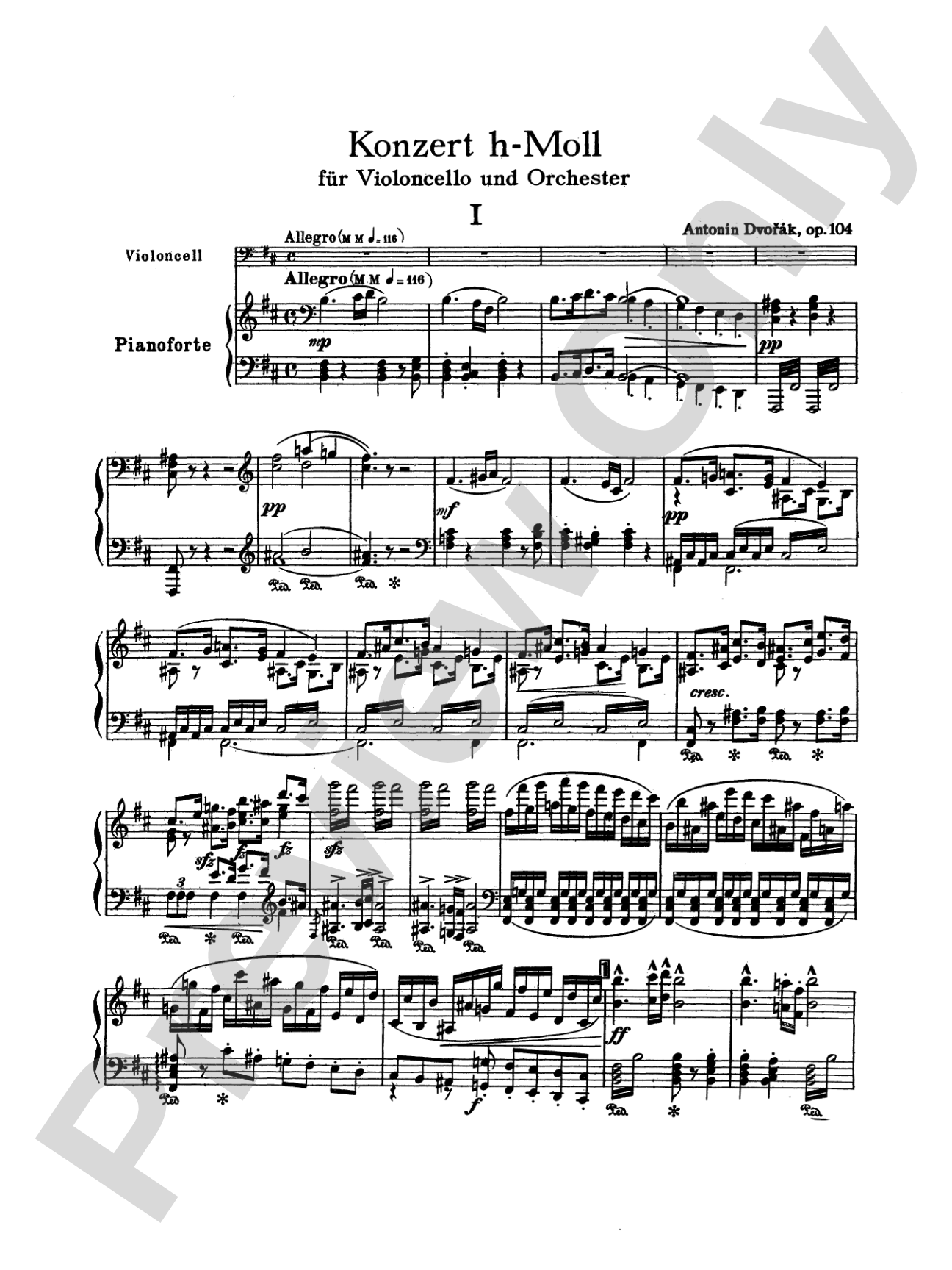 Dvorák: Cello Concerto, Op. 104 in B Minor