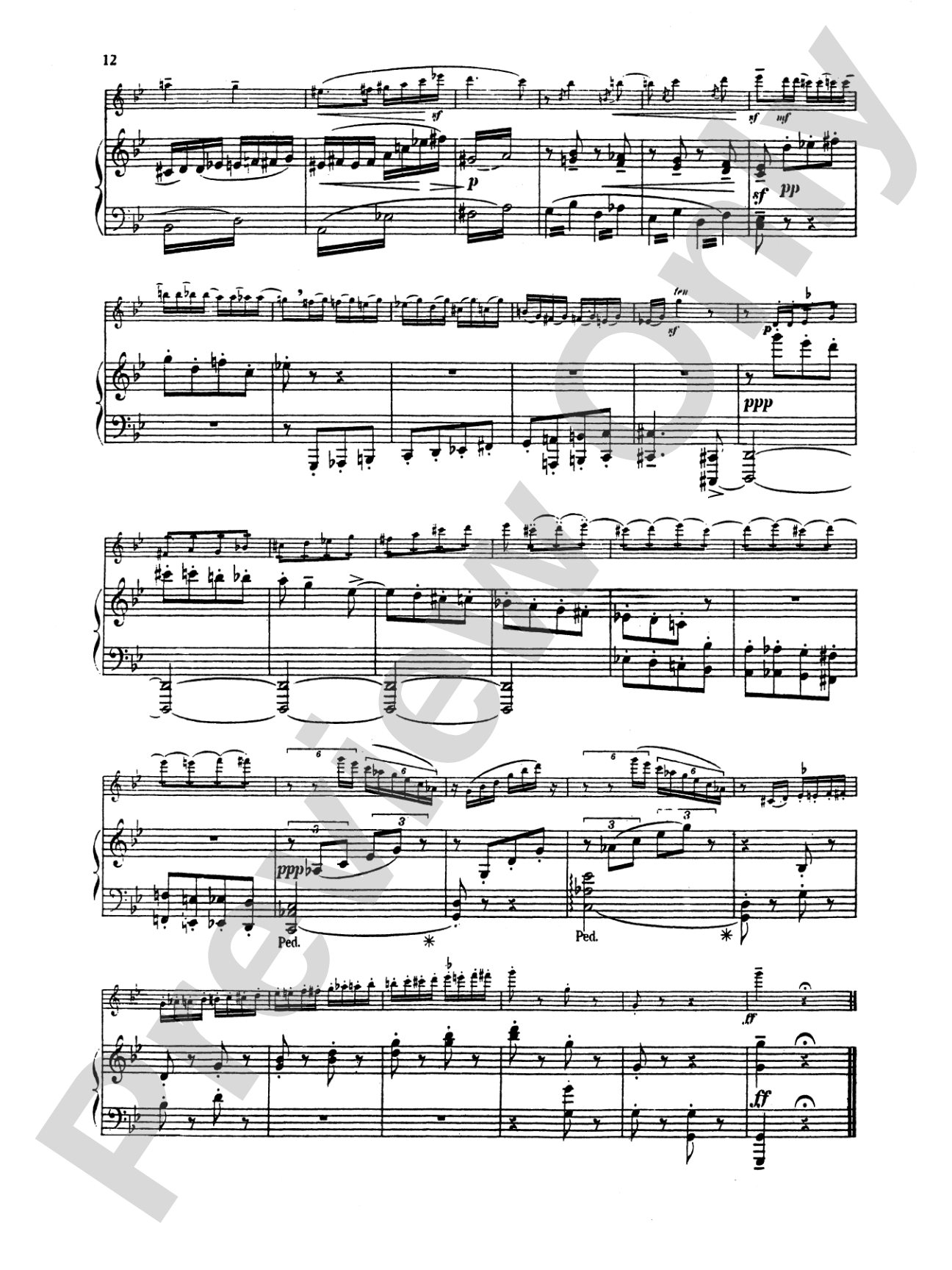 Enesco: Cantabile and Presto: Flute Part(s)