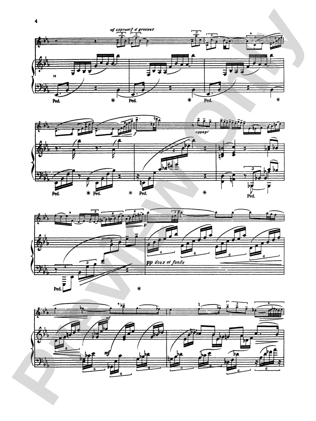 Enesco: Cantabile and Presto: Flute Part(s)
