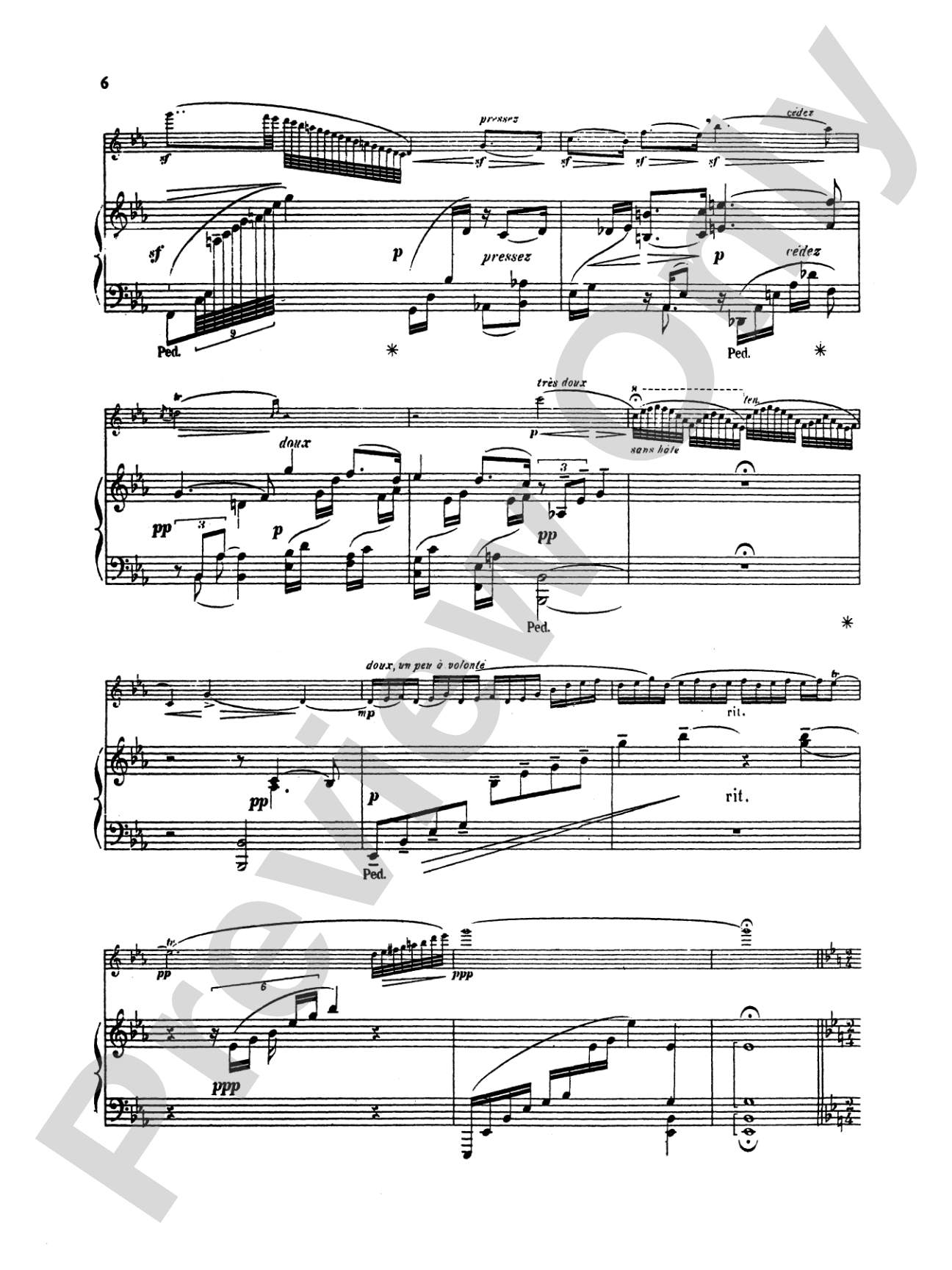 Enesco: Cantabile and Presto: Flute Part(s)